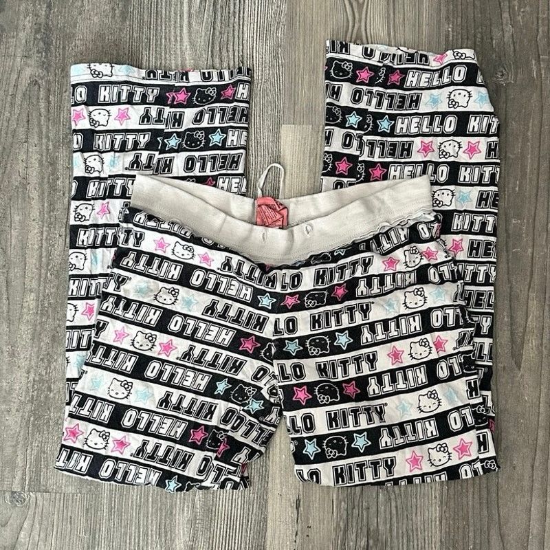 Other sanrio hellow kitty star black striped capri pajama pants Size ONE SIZE - 1 Thumbnail