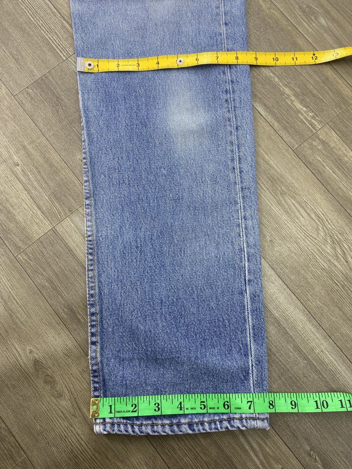 Levi's Vintage Clothing 🇺🇸1990s Vintage Levis 501 USA Straight 32x33 Light Blue Jeans Size US 30 / EU 46 - 20 Thumbnail