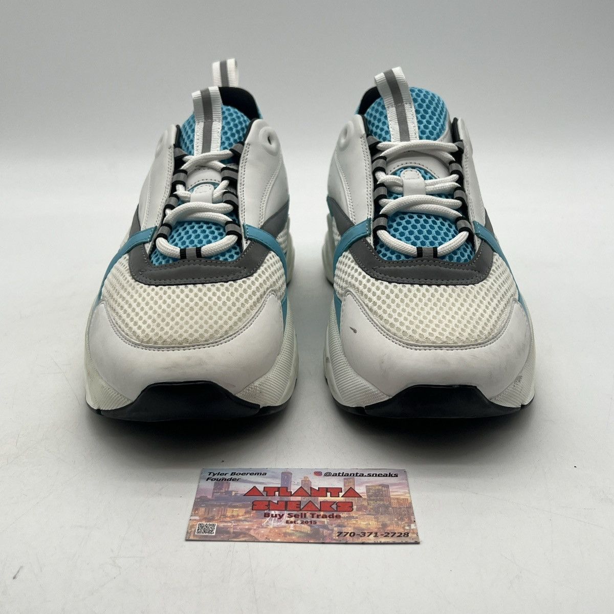 Dior Dior b22 white light blue Size US 10 / EU 43 - 2 Thumbnail