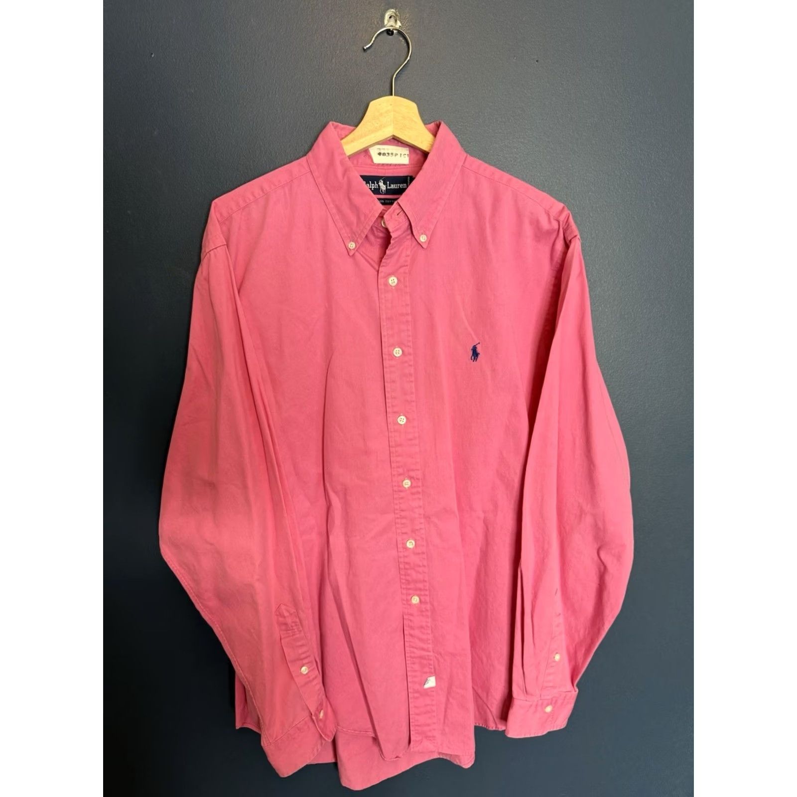 Polo Ralph Lauren VINTAGE Polo Ralph Lauren Blake Pink Cotton Button Up Shirt 90s Mens XL Size US XL / EU 56 / 4 - 3 Thumbnail