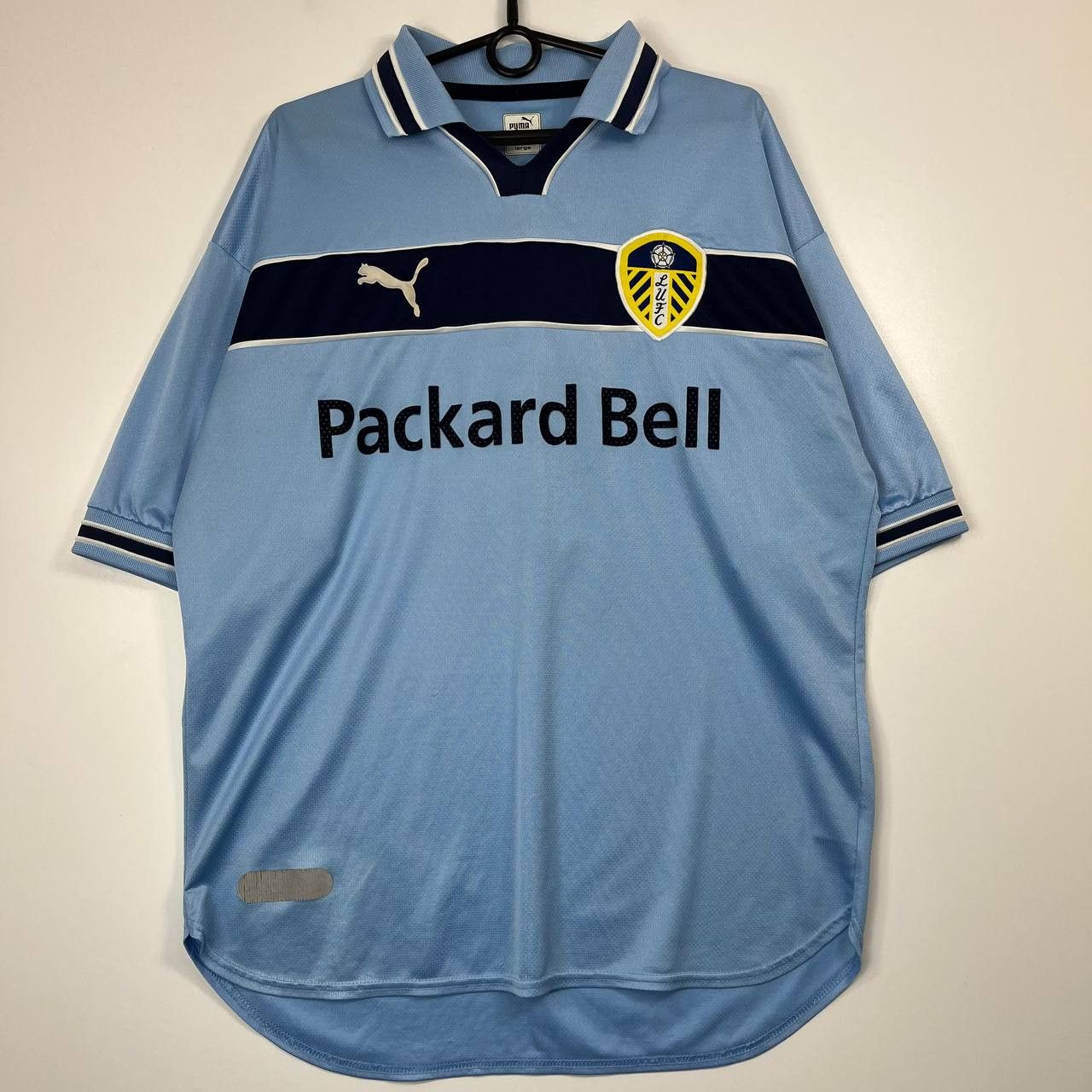 Puma Leeds United 2000s Away Shirt Puma Packard Bell Matti #9 L Size US L / EU 52-54 / 3 - 1 Thumbnail