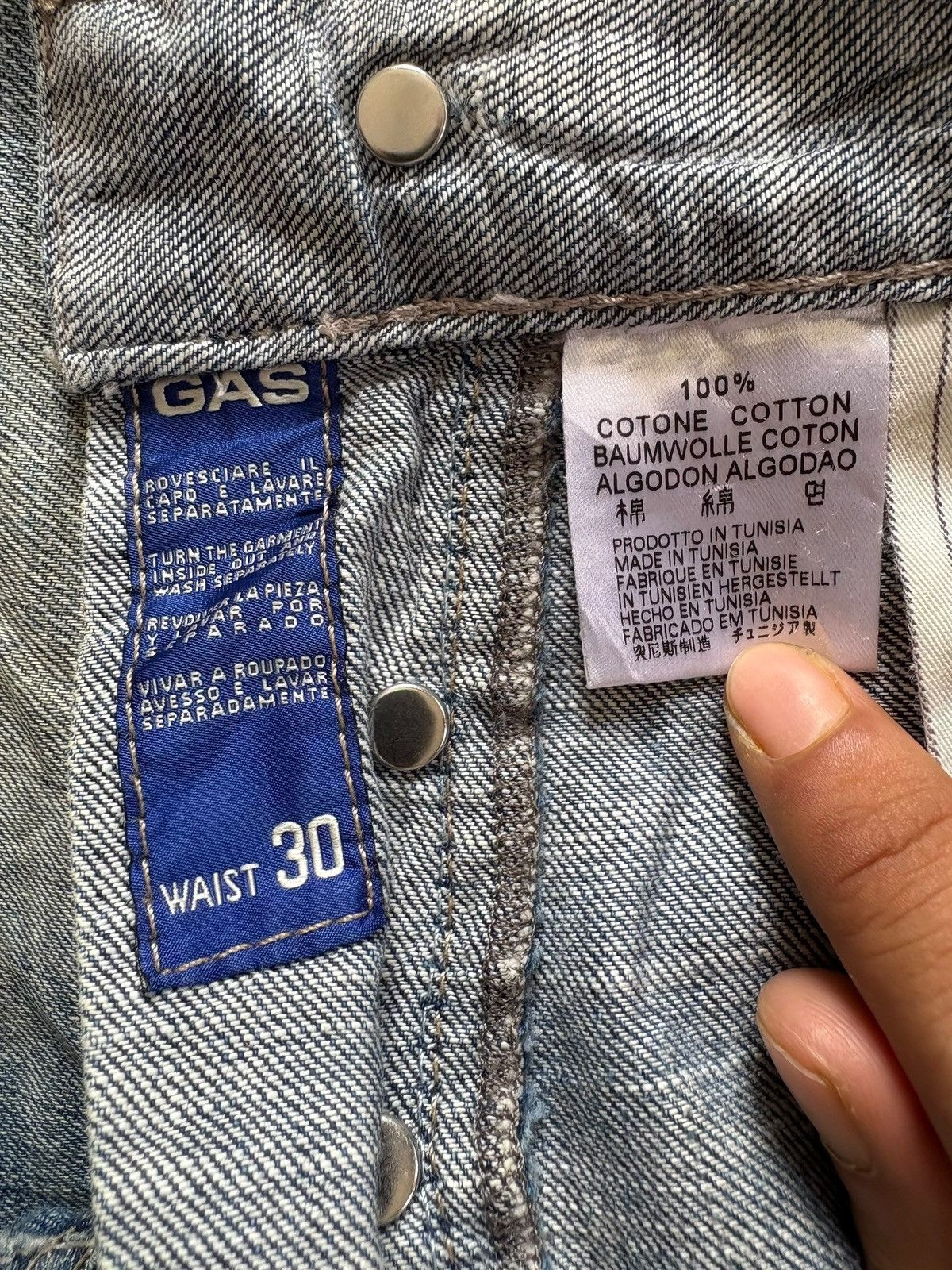 JNCO Vintage Japanese Brand Mud Wash Distress Baggy Jeans Size US 30 / EU 46 - 5 Thumbnail
