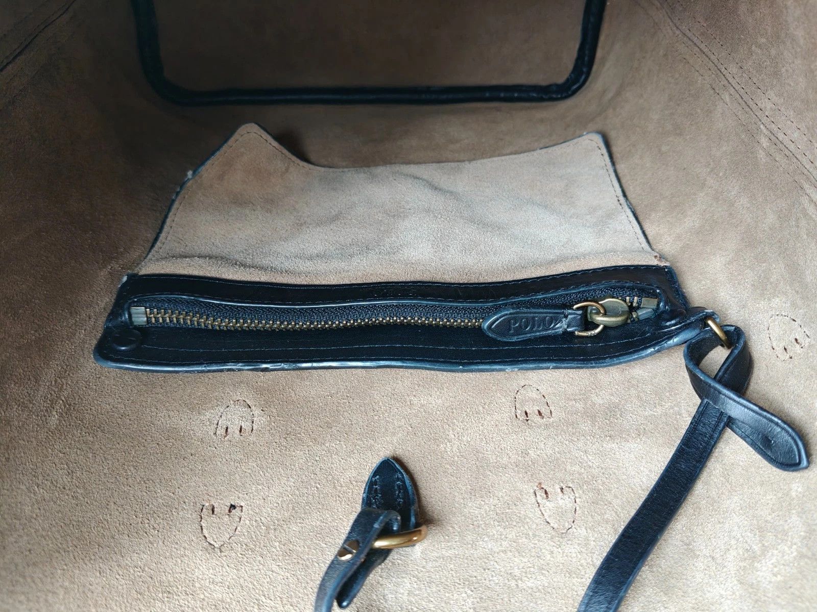 Polo Ralph Lauren Polo Ralph Lauren Bellport Leather Large Bucket Bag FTP 0009 Size ONE SIZE - 8 Thumbnail