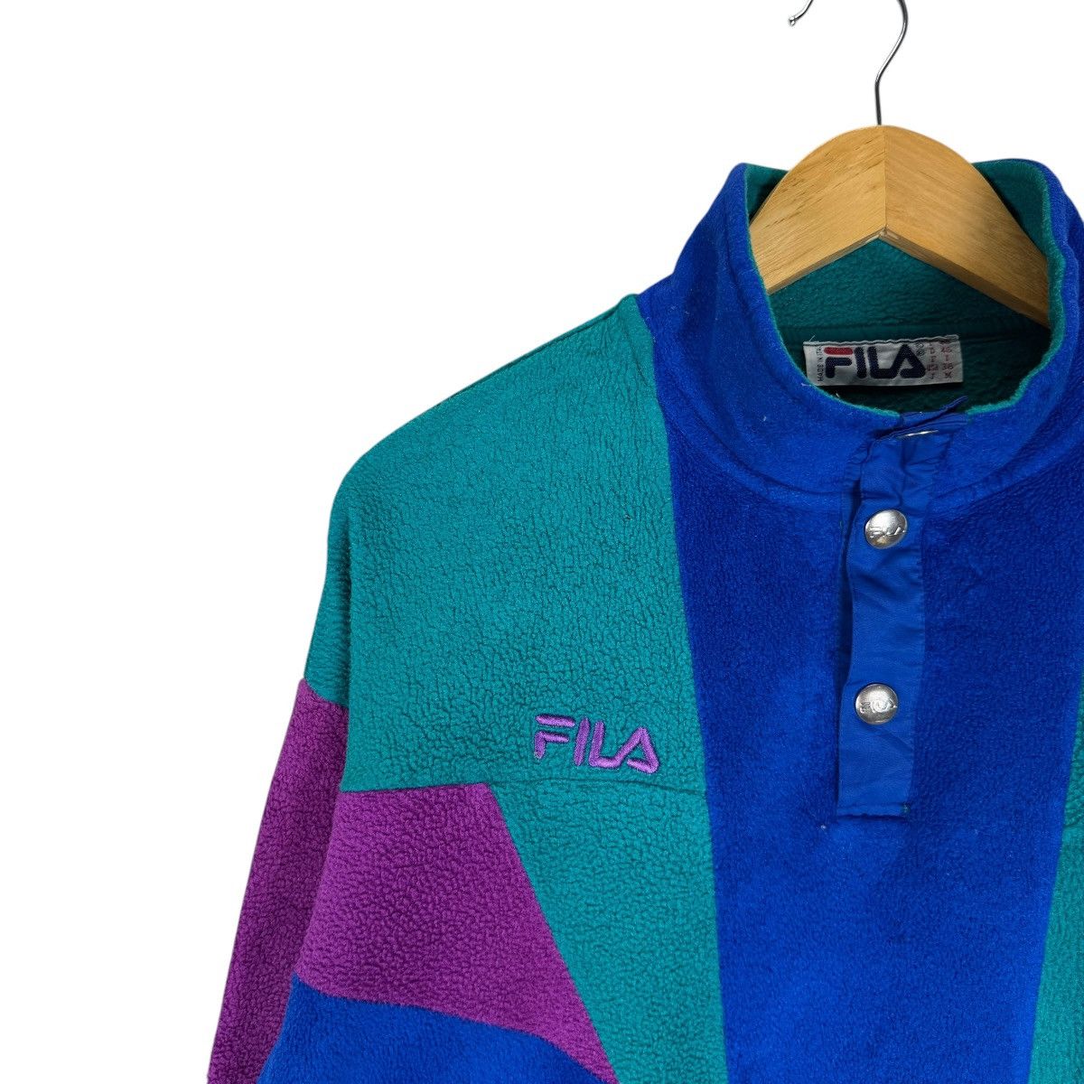Fila 🌟FILA ITALIA FLEECE COLORWAY JACKET Size M / US 6-8 / IT 42-44 - 4 Thumbnail