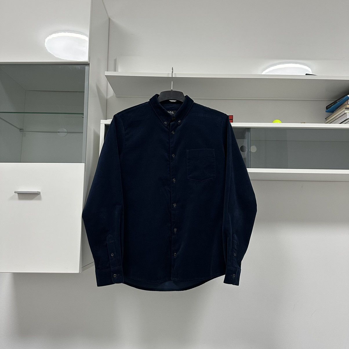 A.P.C. A.P.C. Classic Velour 1 Pocket Shirt Size US M / EU 48-50 / 2 - 1 Thumbnail