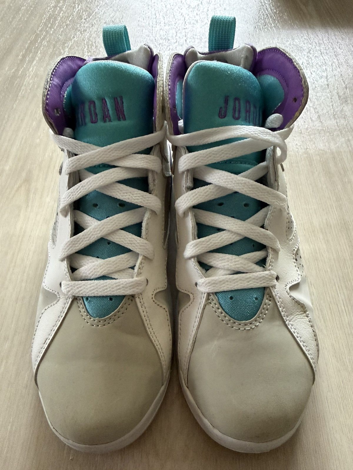 Jordan Brand Rare 2011 Air Jordan AJ7 Retro PS 'Mineral Blue' 442961-001 Size US 4.5 / IT 34.5 - 6 Thumbnail