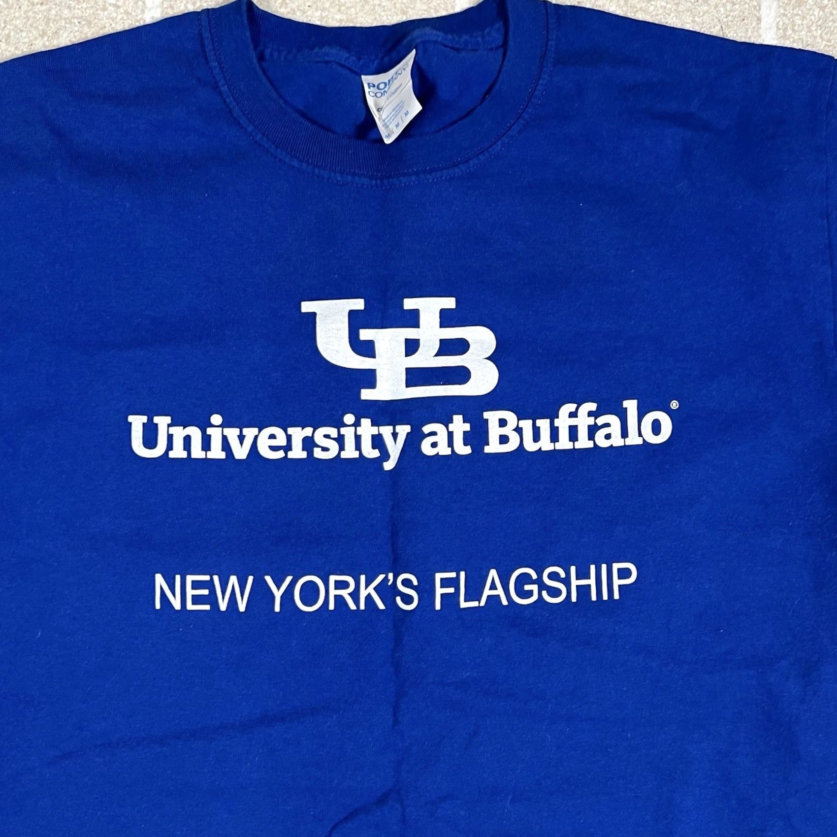 Vintage University at Buffalo Tshirt Shirt Medium Men Blue University M Mens Size US M / EU 48-50 / 2 - 2 Thumbnail