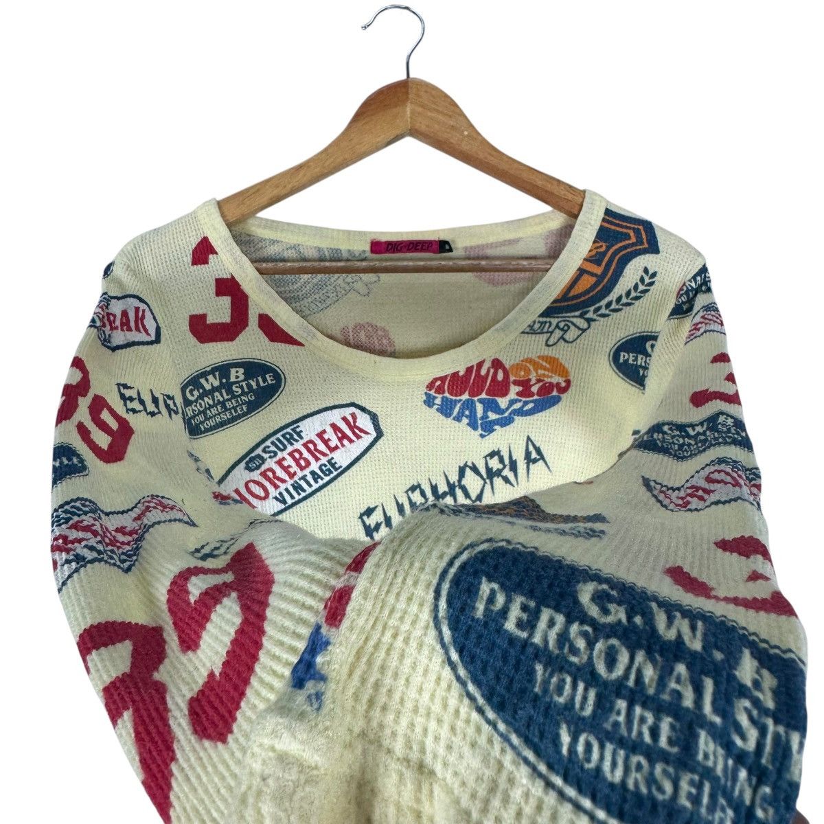 Dig Deep ☀️DIG DEEP OVER PRINT LONG SLEEVE LIKE HYSTERIC GLAMOUR Size M / US 6-8 / IT 42-44 - 2 Thumbnail