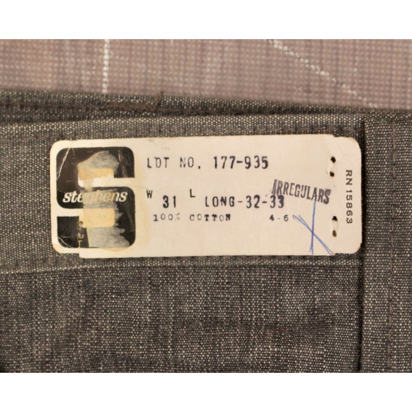 Vintage VINTAGE Stephens Jeans Bellbottoms 1970s Flare Leg NOS Regular 31x33 70s Blue Cotton Mens Jeans Size US 31 - 4 Thumbnail