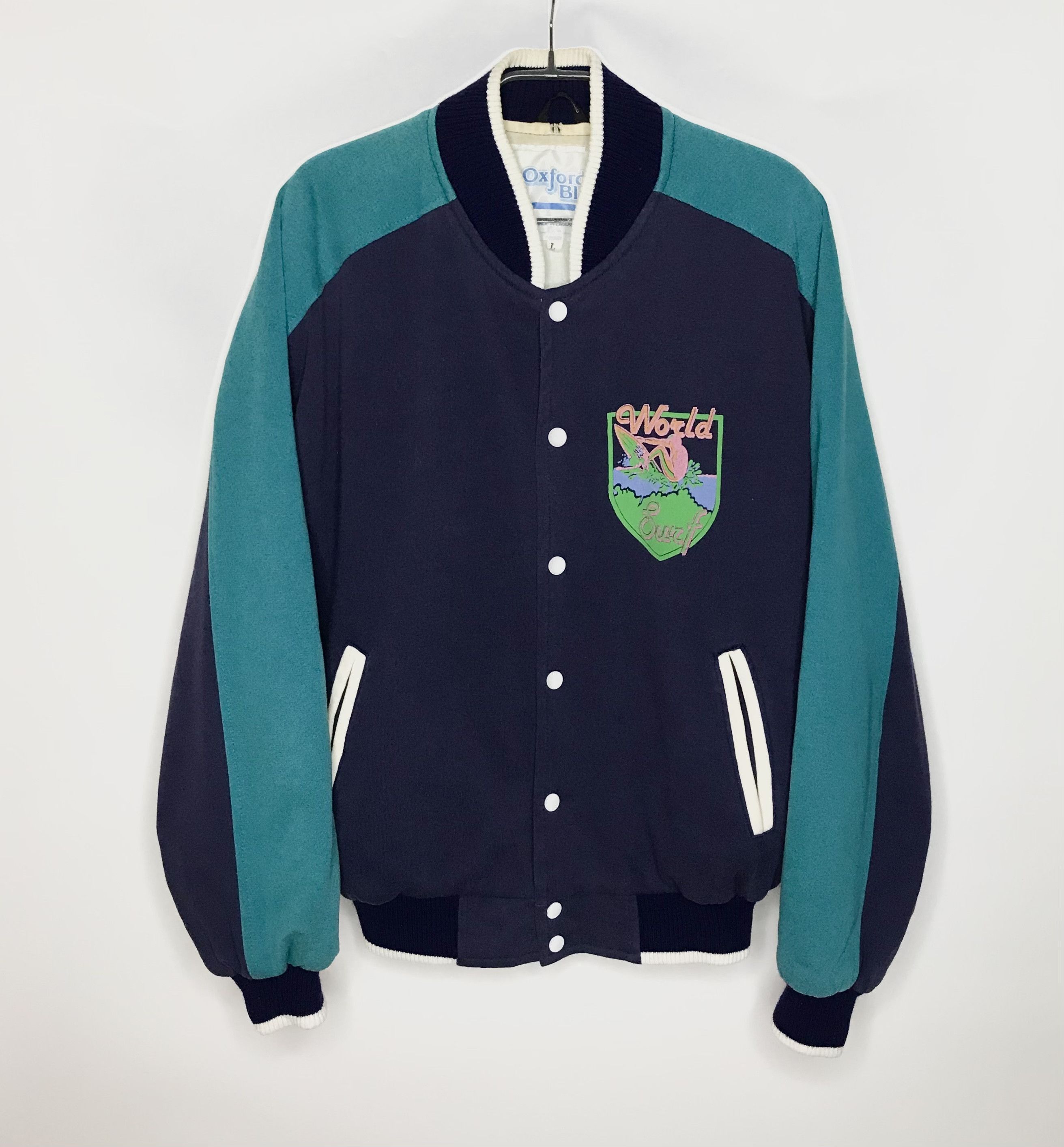 Vintage Bondi Beach Vintage Bomber Oxford Blue Surf Championship Size US L / EU 52-54 / 3 - 1 Thumbnail