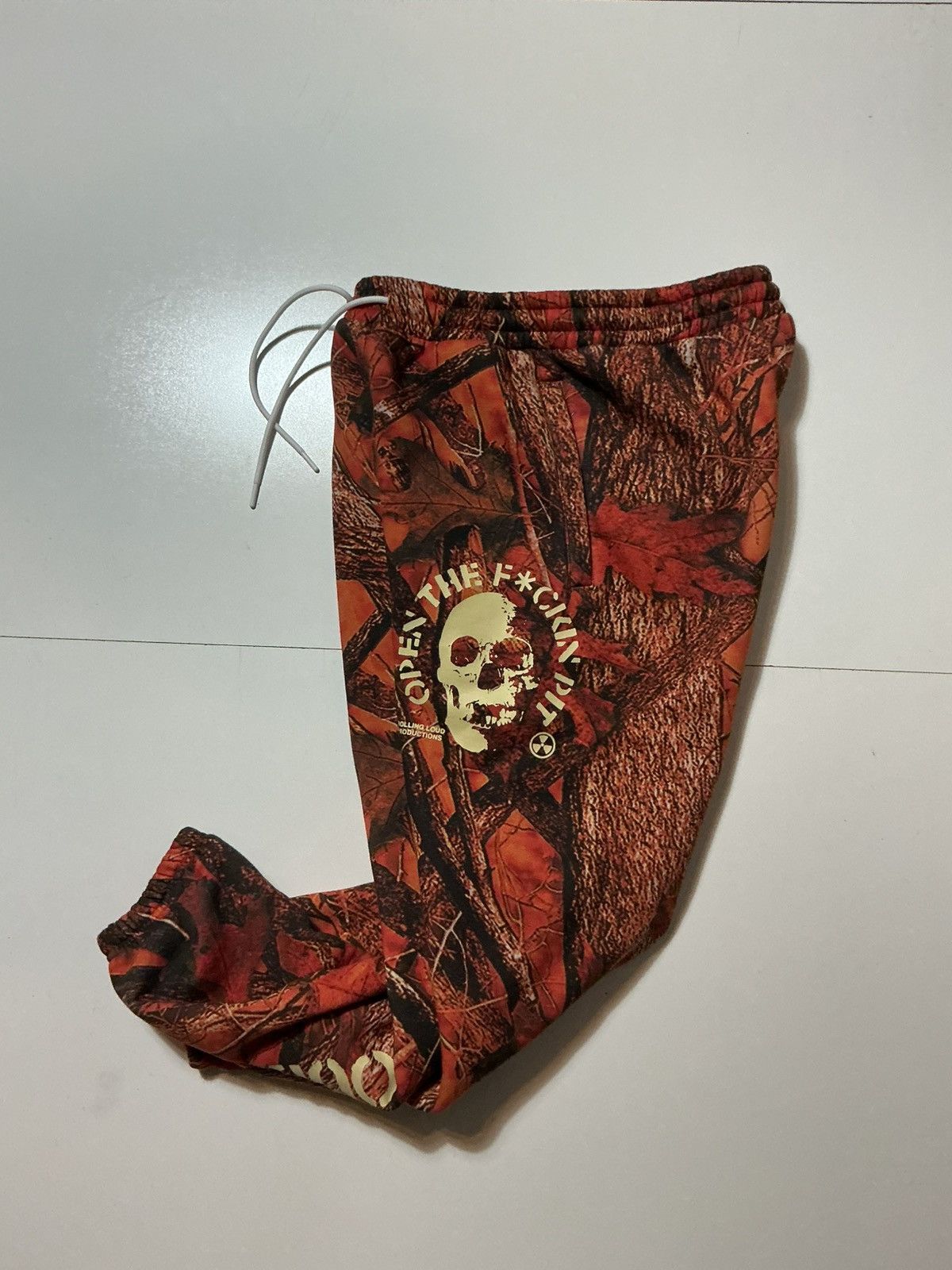 Rolling Loud Rolling Loud Open The Pit OG Skull Camo Jogger Sweatpants Size US 34 / EU 50 - 2 Thumbnail