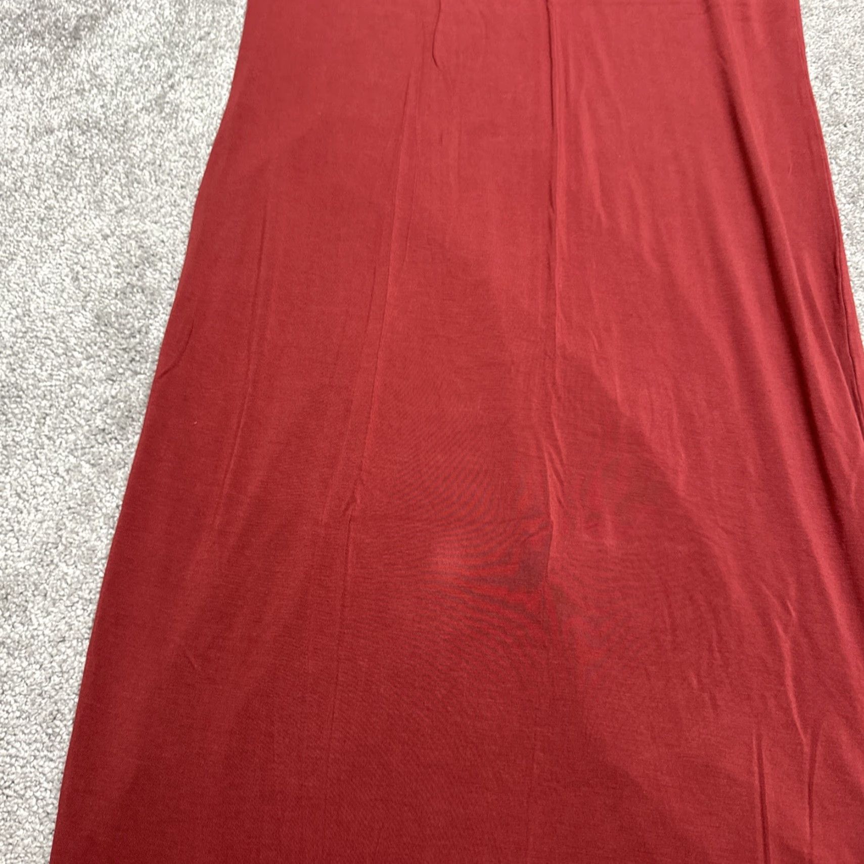 Vintage VINTAGE Daily Ritual Women's Maxi T-Shirt Dress Long Short Sleeve Red Casual Knit 90s Style Size L / US 10 / IT 46 - 5 Thumbnail