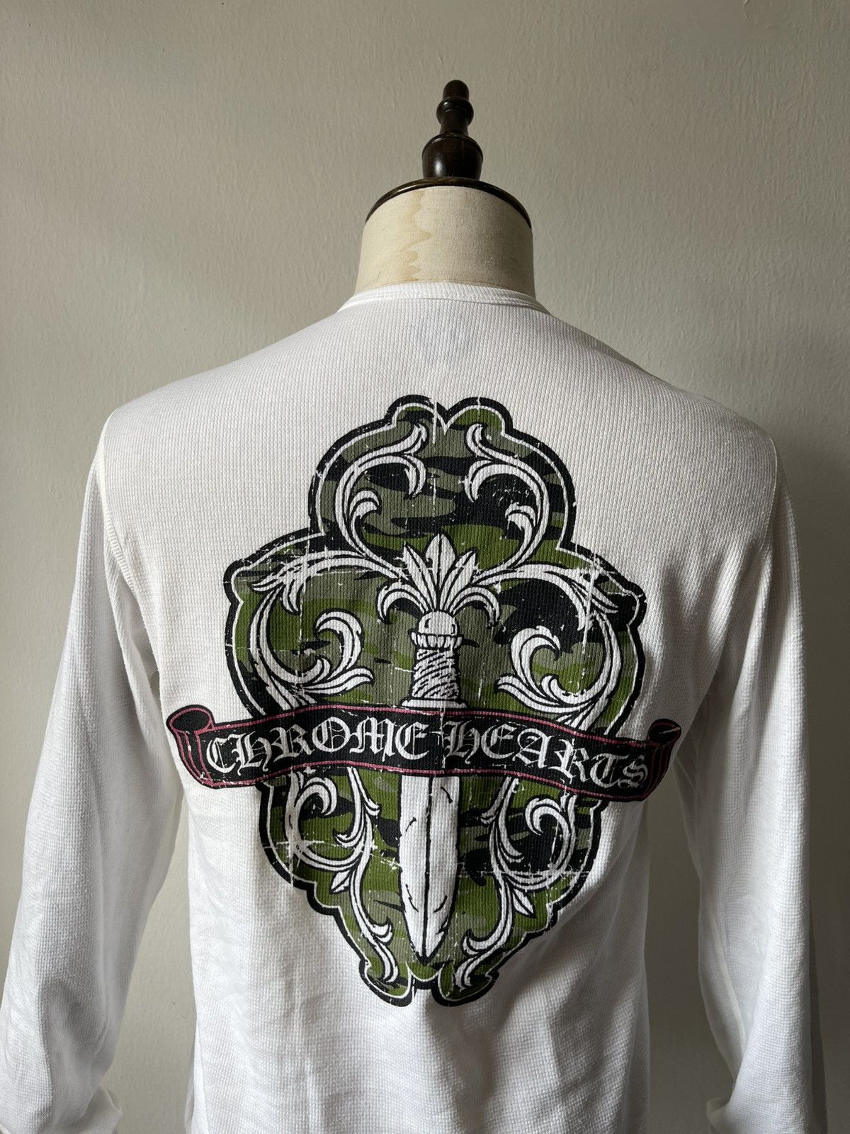 Chrome Hearts Chrome Hearts Green Vine Dagger Thermal Long Sleeve Size US M / EU 48-50 / 2 - 2 Thumbnail
