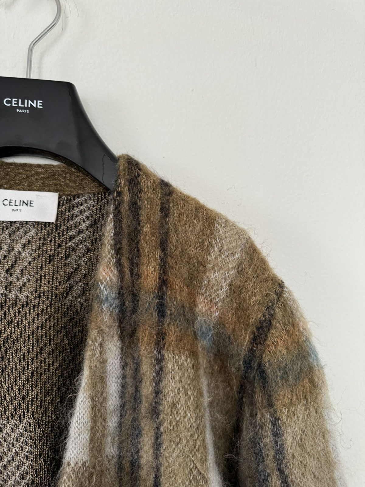 Celine × Hedi Slimane Celine mohair cardigan Size US S / EU 44-46 / 1 - 10 Thumbnail