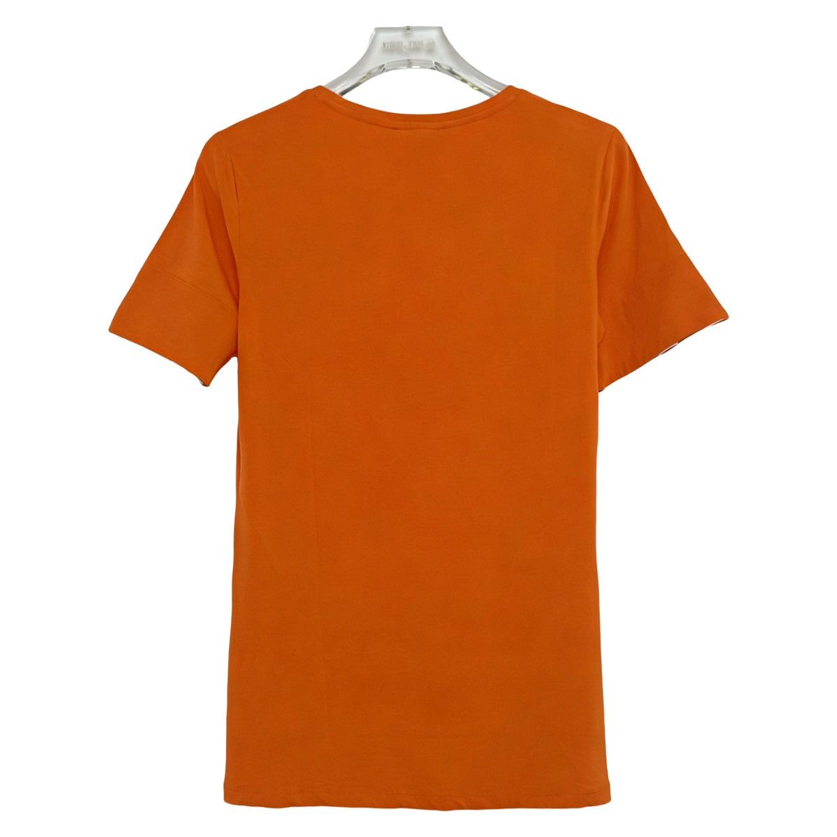 Burberry Burberry Orange Cotton Crew Neck Short Sleeve T-Shirt K26WX Size S / US 4 / IT 40 - 2 Thumbnail