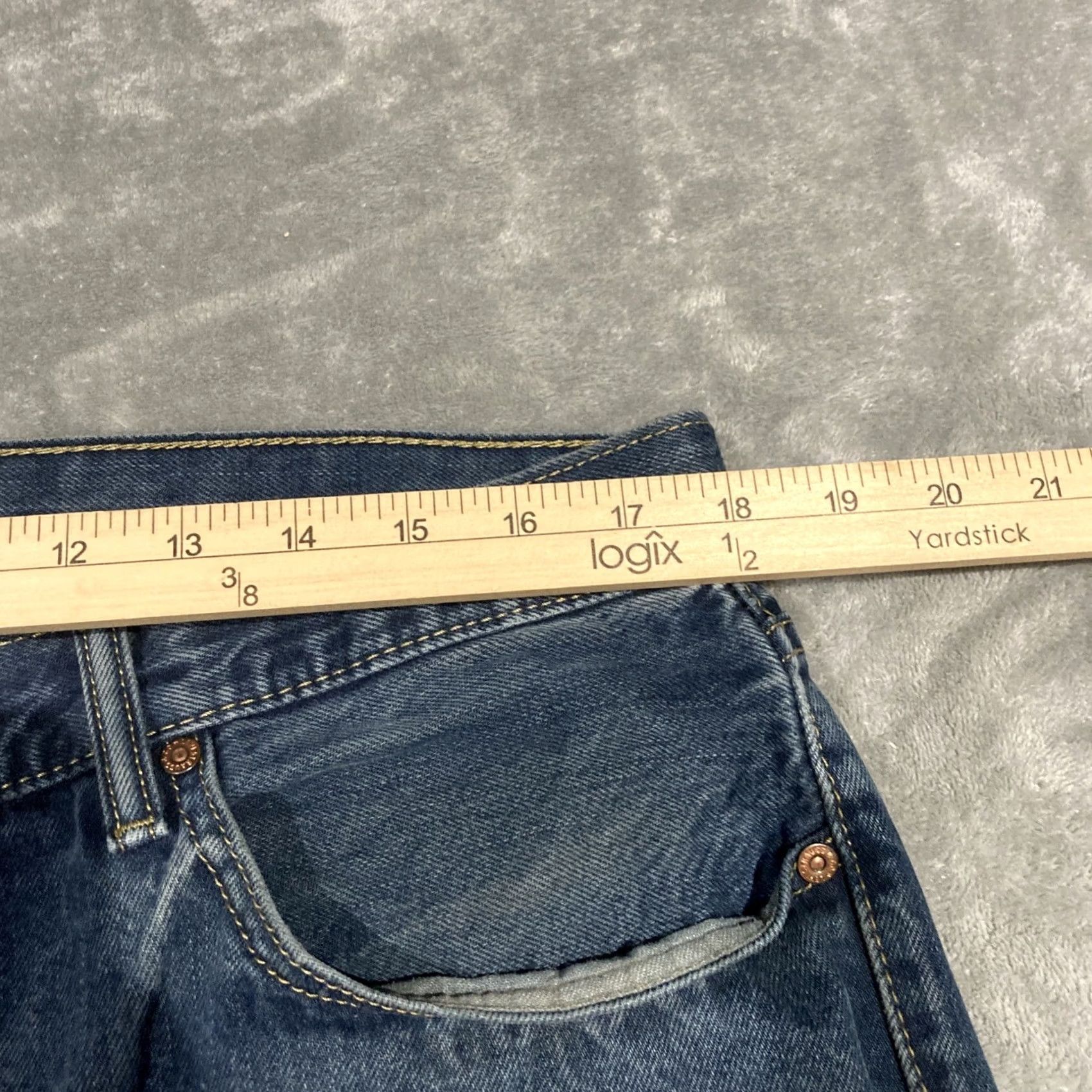 Levi's Levi's 559 Jeans Mens 36x33 Relaxed Fit Straight Leg Medium Wash Blue Denim Jeans Size US 36 / EU 52 - 4 Thumbnail