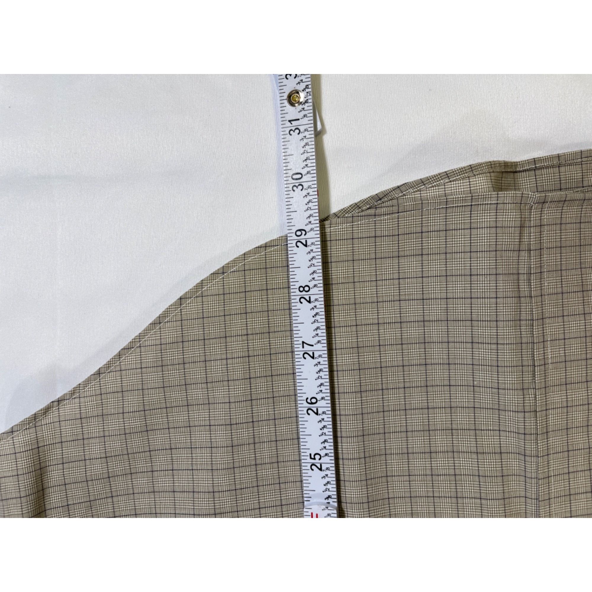 Lauren Ralph Lauren Lauren Ralph Lauren SKU 7776 Mens Beige Plaid Long Sleeve Bu Size US M / EU 48-50 / 2 - 6 Thumbnail