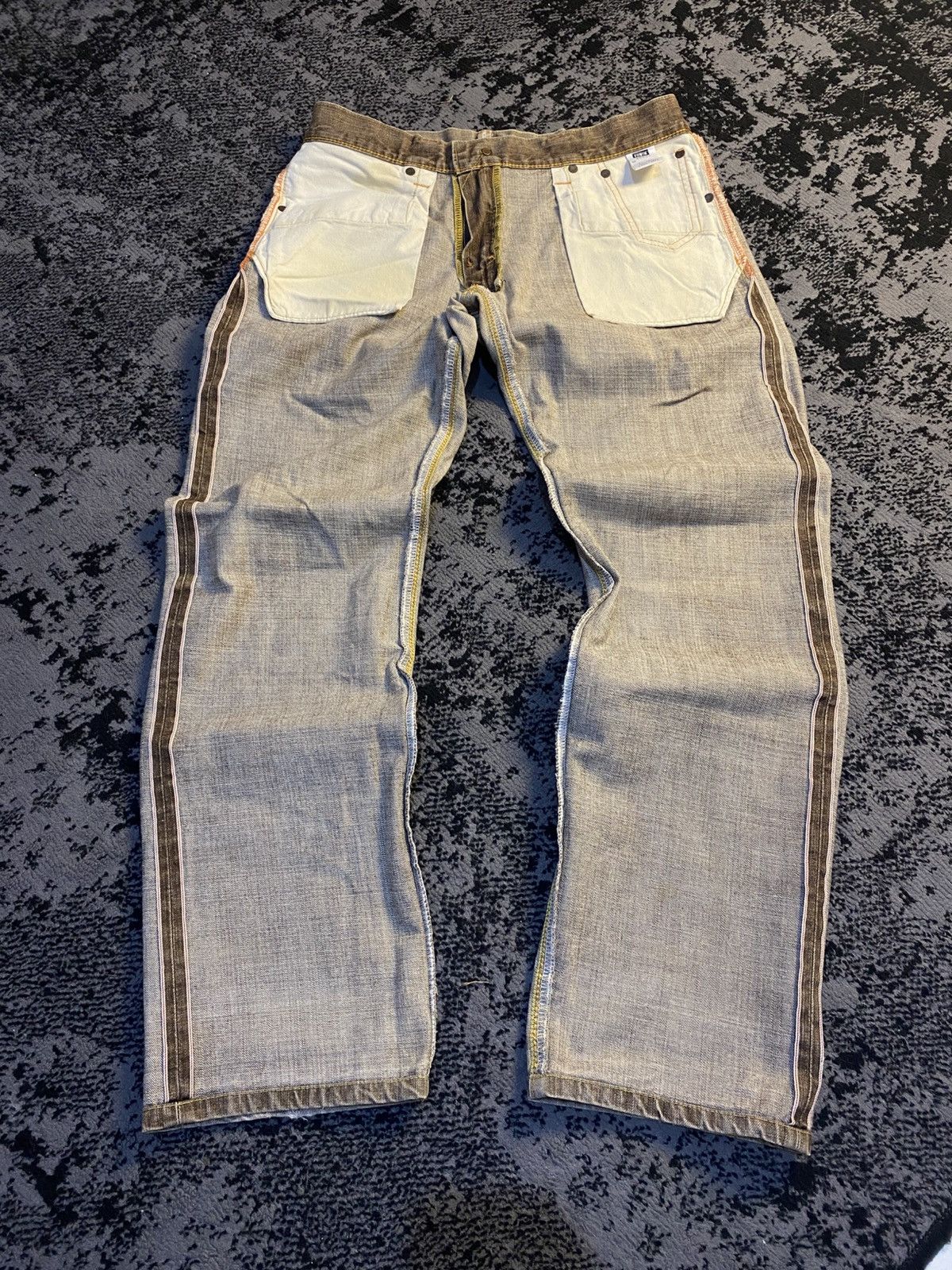 Edwin Edwin 505zx Light Brown Wash Selvedge Denim 🔥 Size US 31 - 15 Thumbnail