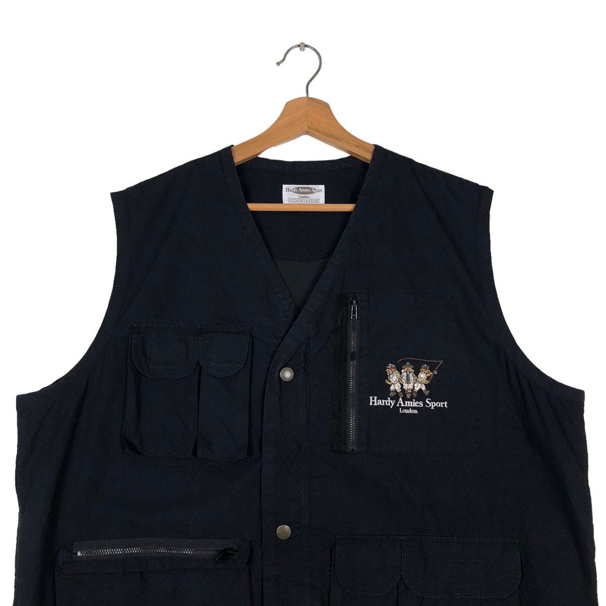 Japanese Brand VINTAGE UTILITY VEST MULTI POCKET HARDY AMIES SPORT CARTOON Size US L / EU 52-54 / 3 - 3 Thumbnail