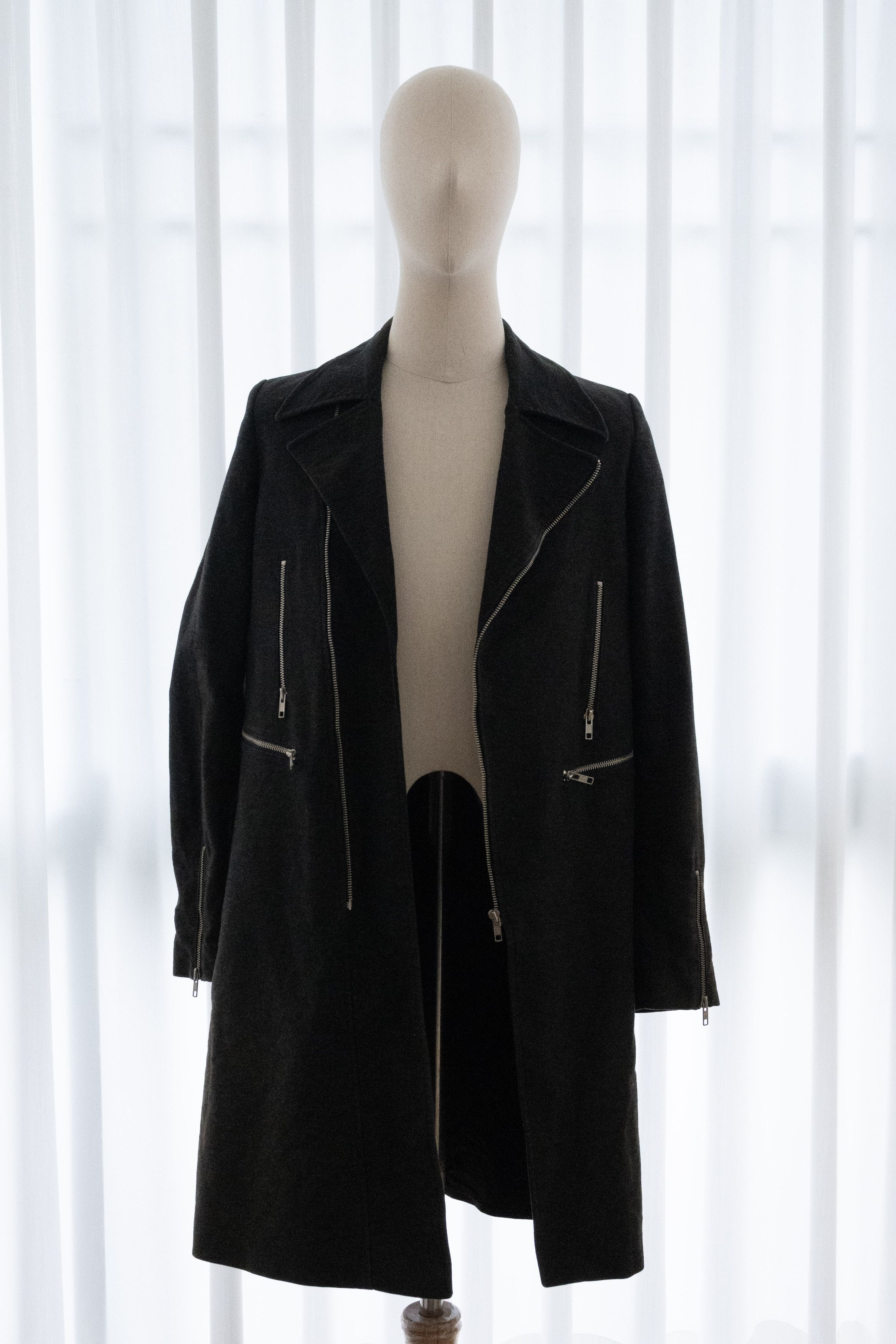 Raf Simons AW1998 Raf Simons “Radioactivity” Biker Coat Size US M / EU 48-50 / 2 - 9 Thumbnail