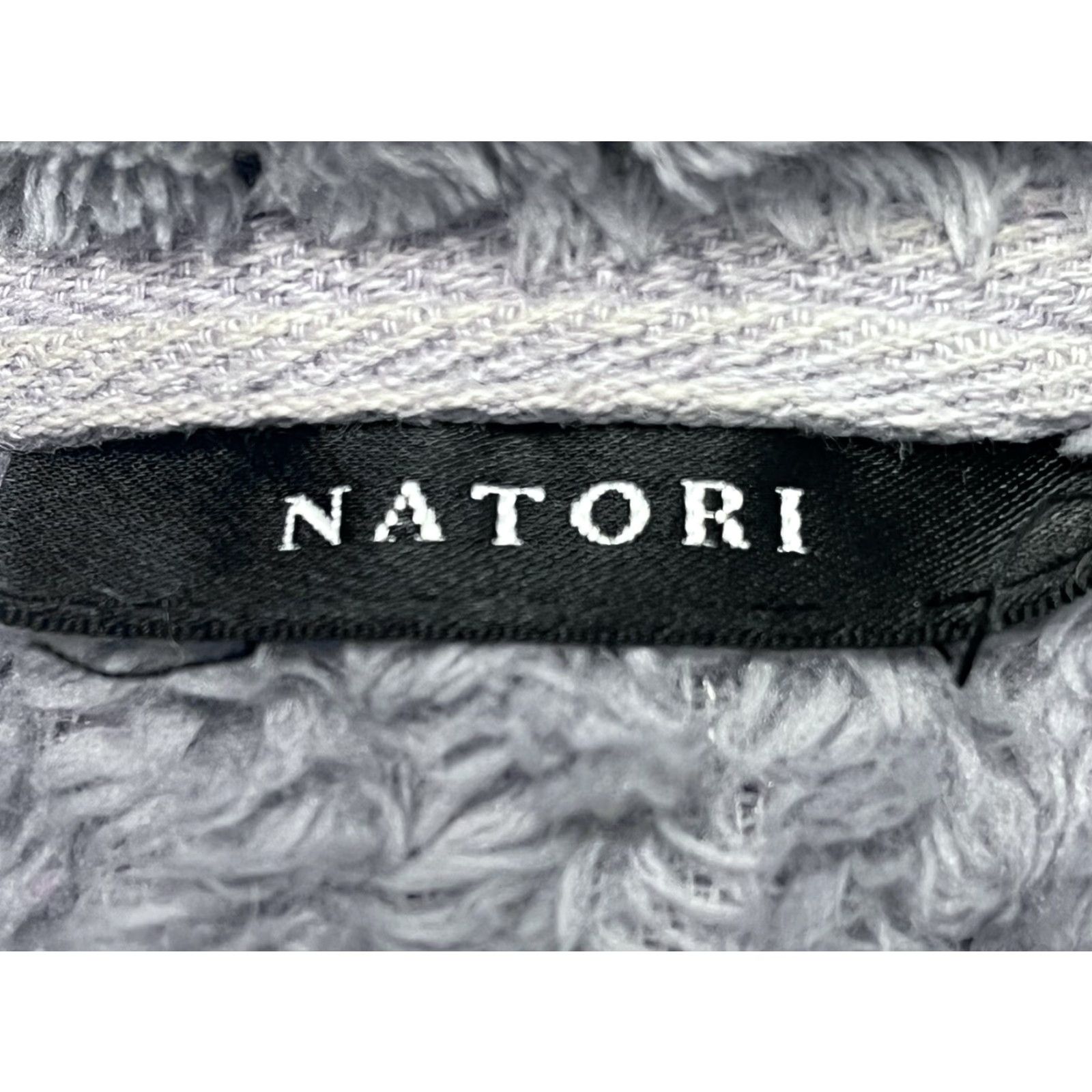 Vintage Natori Women's Long Fleece Robe with Belt and Pockets, Grey/Purple, Cozy, Regular Size Size ONE SIZE - 6 Thumbnail