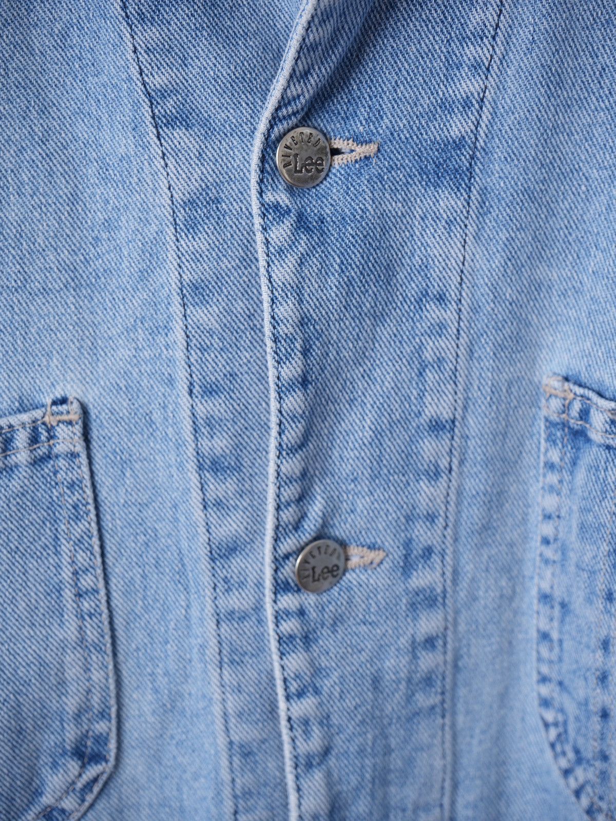 Lee Vintage Lee riveted denim chore workwear jacket L USA Size US XL / EU 56 / 4 - 3 Thumbnail