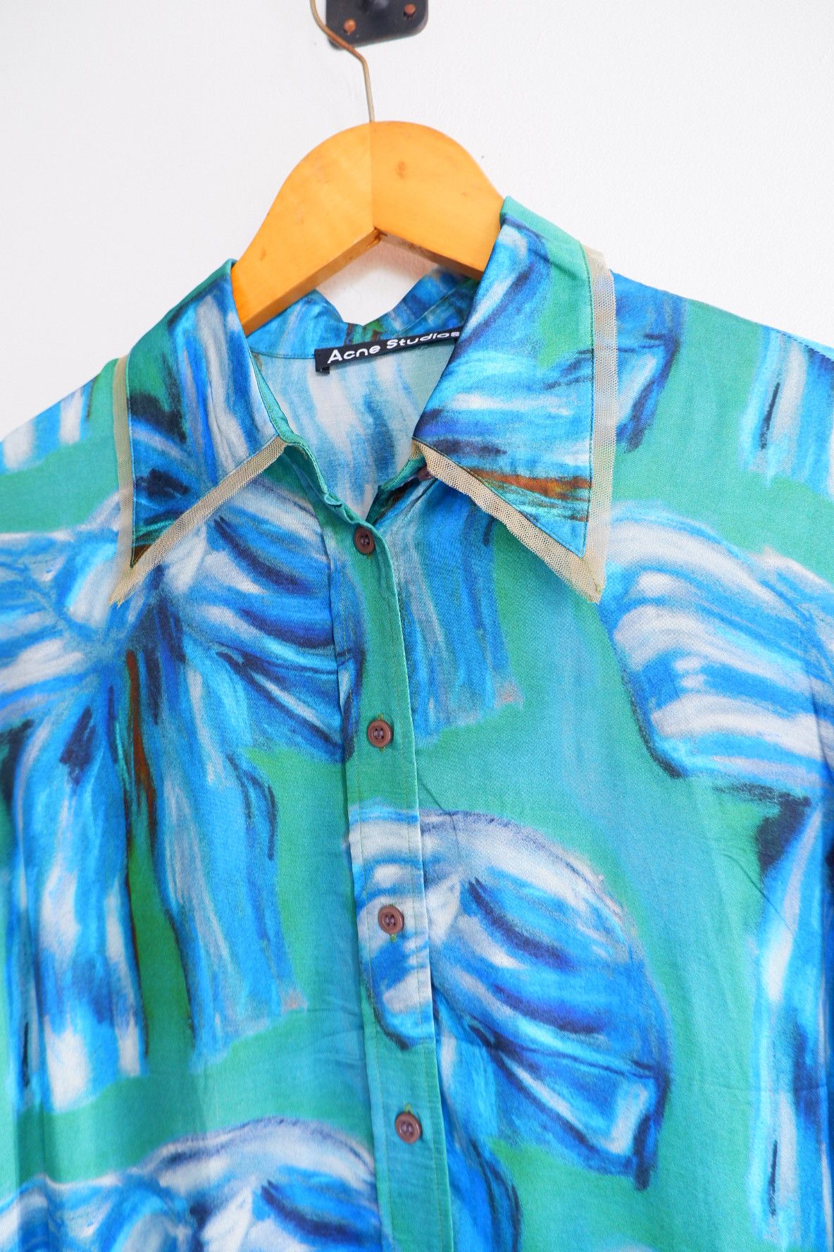 Acne Studios ACNE STUDIOS Bow Printed Silk Blouse Size M / US 6-8 / IT 42-44 - 3 Thumbnail