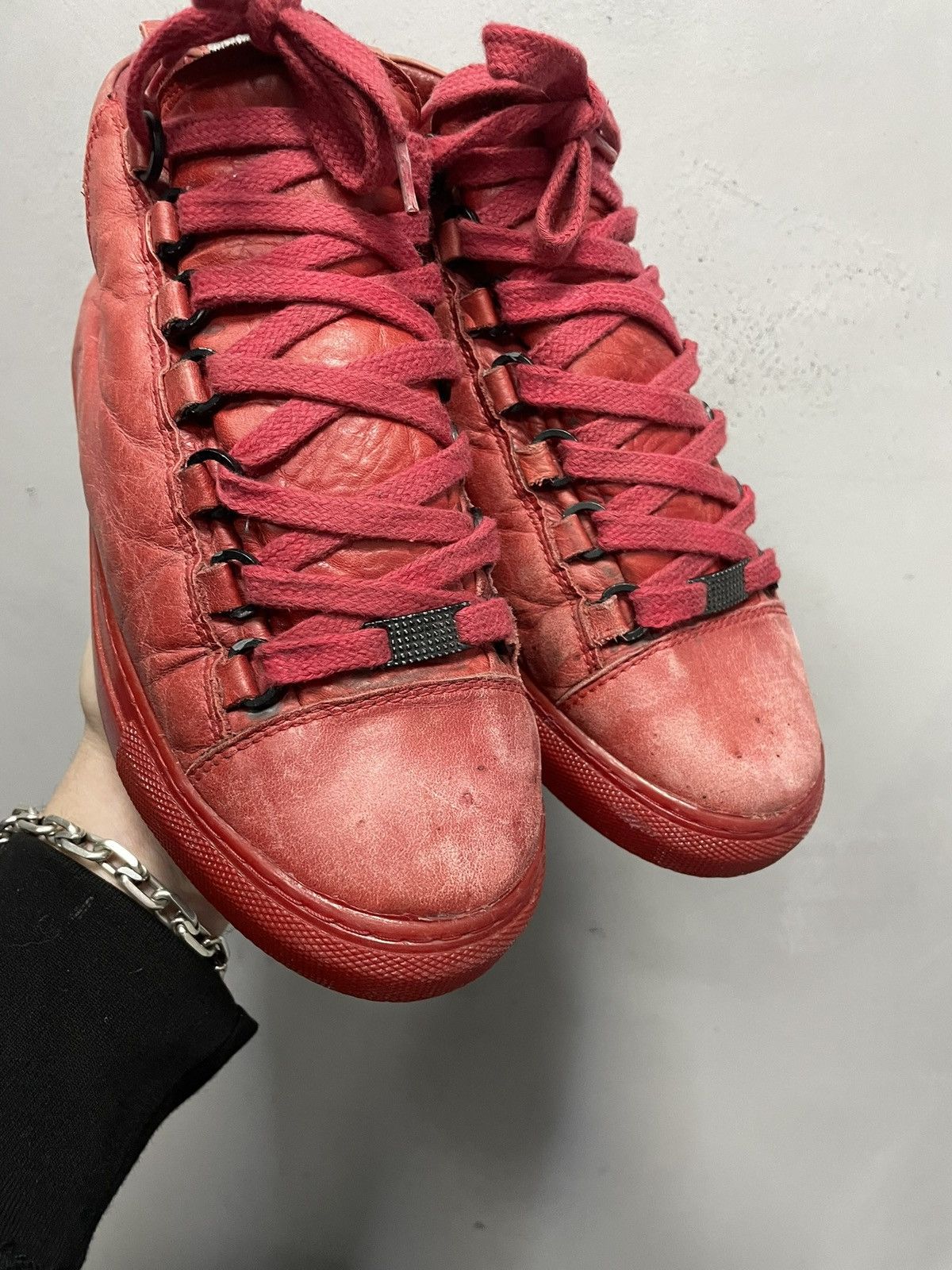 If Six Was Nine Rare leather arena boots Balenciaga style y2k opium hype Size US 7 / EU 40 - 2 Thumbnail