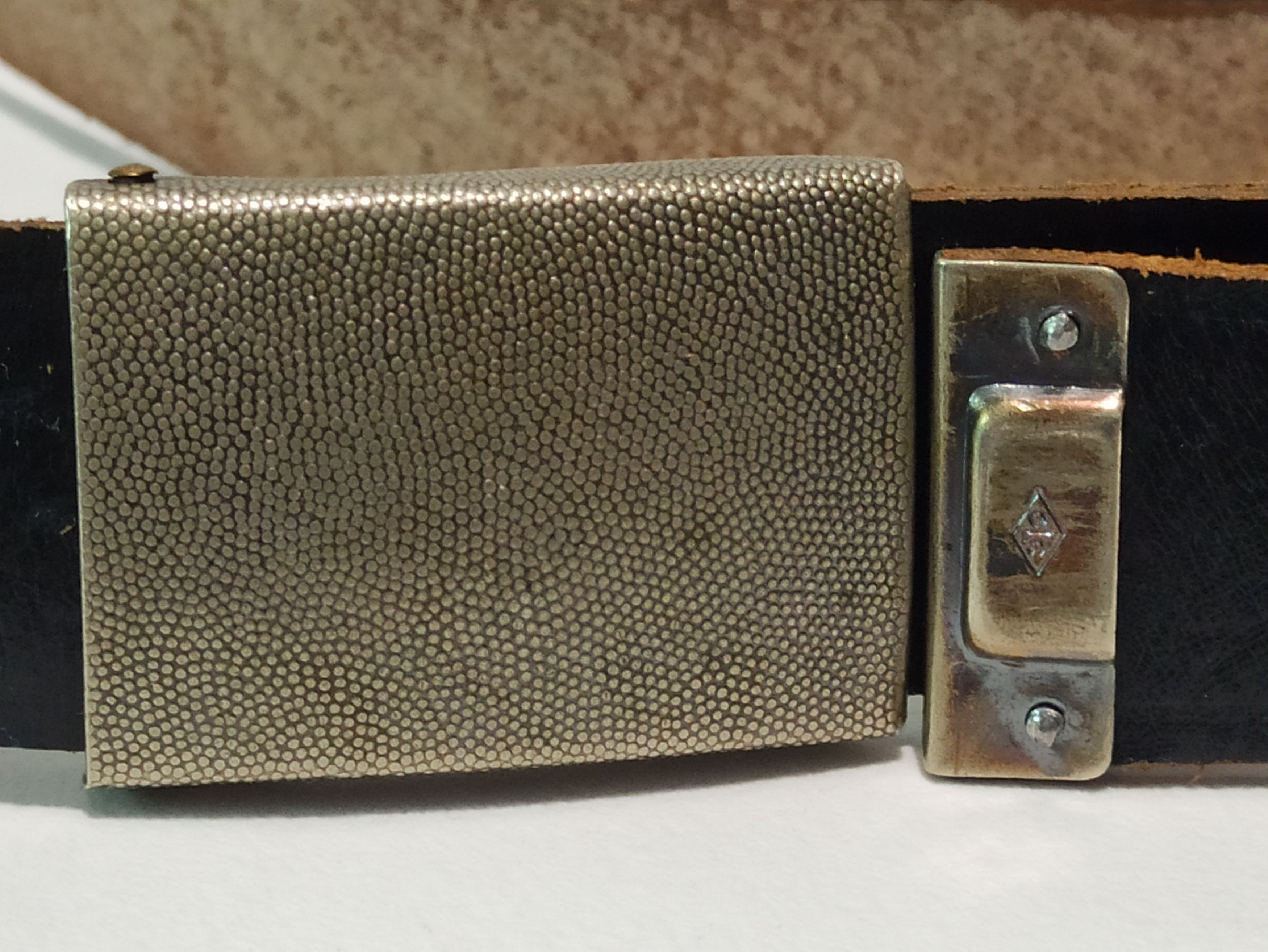 Other German Bundeswehr Vintage Leather Belt Size ONE SIZE - 3 Thumbnail