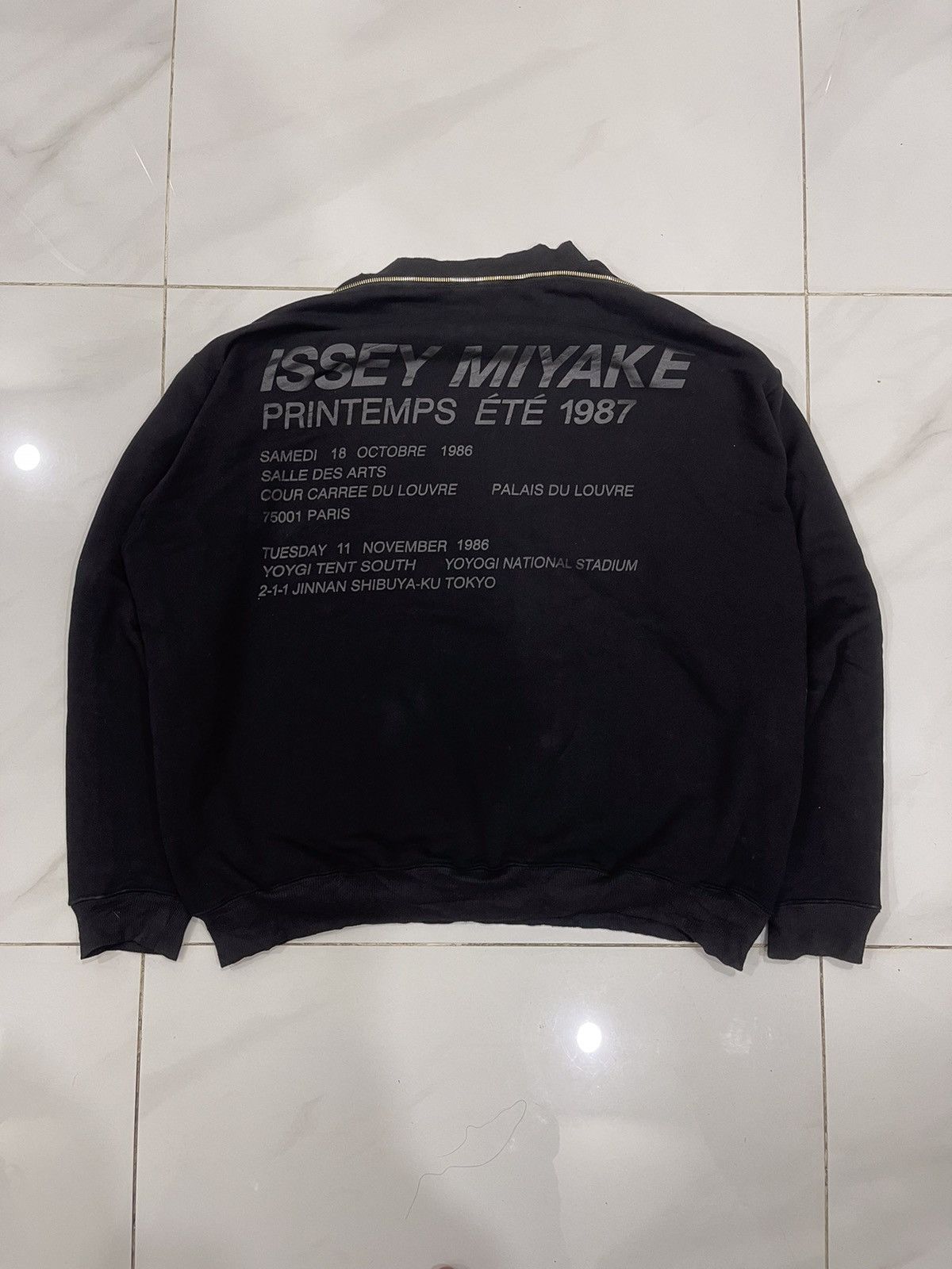 Issey Miyake × Japanese Brand ❗RARE❗Issey Miyake 1987 Sweater black Staff backzip Size US S / EU 44-46 / 1 - 7 Thumbnail