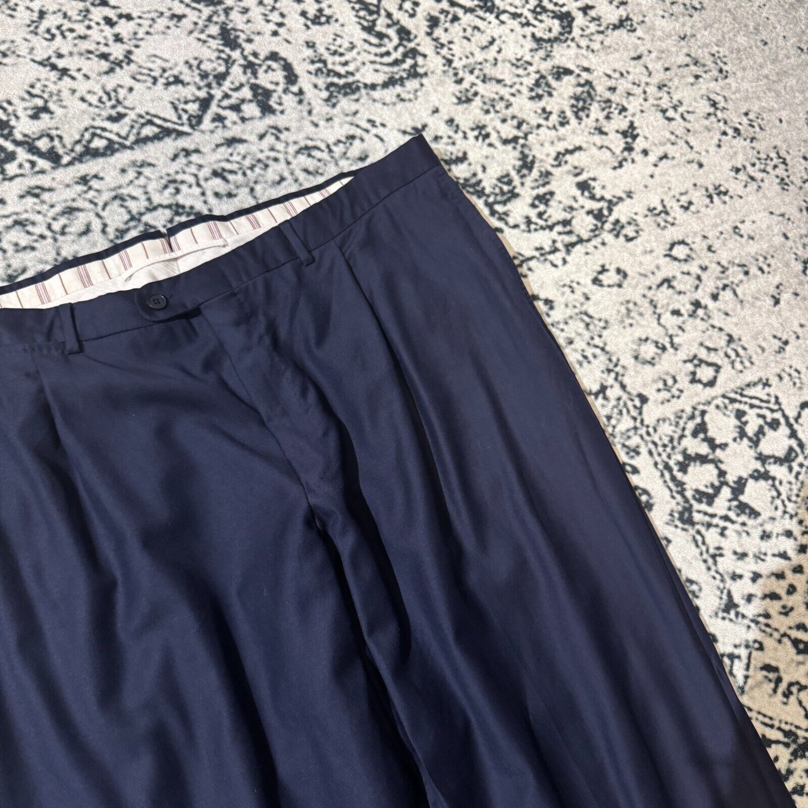 Ermenegildo Zegna × Vintage Ermenegildo Zegna Navy Blue Wool Suit Pants Size 62 IT Size US 40 / EU 56 - 5 Thumbnail