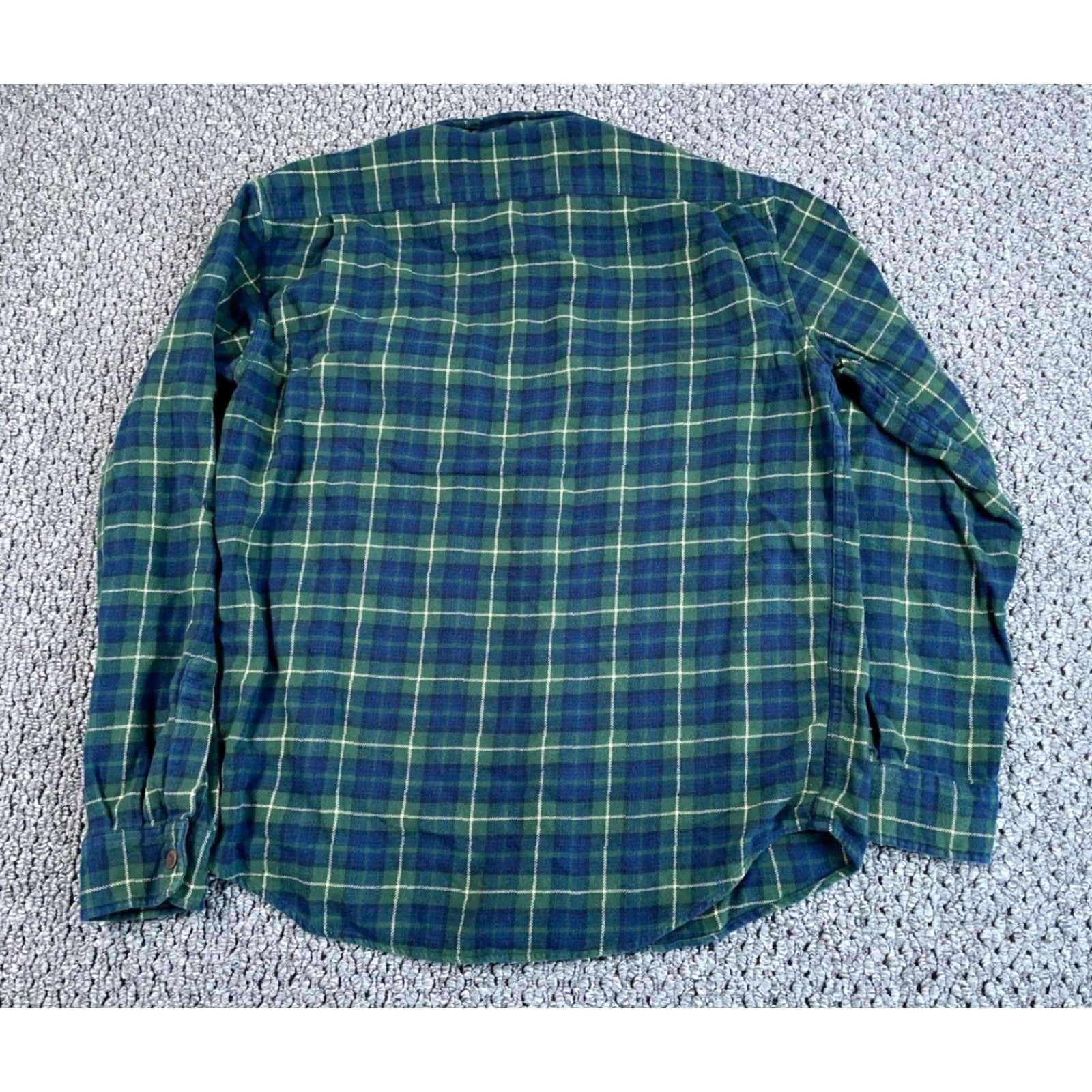 Abercrombie & Fitch VINTAGE Abercrombie & Fitch Oversized Flannel Shirt Men Medium Green Blue Tartan 90s Grunge Retro Size US M / EU 48-50 / 2 - 2 Thumbnail