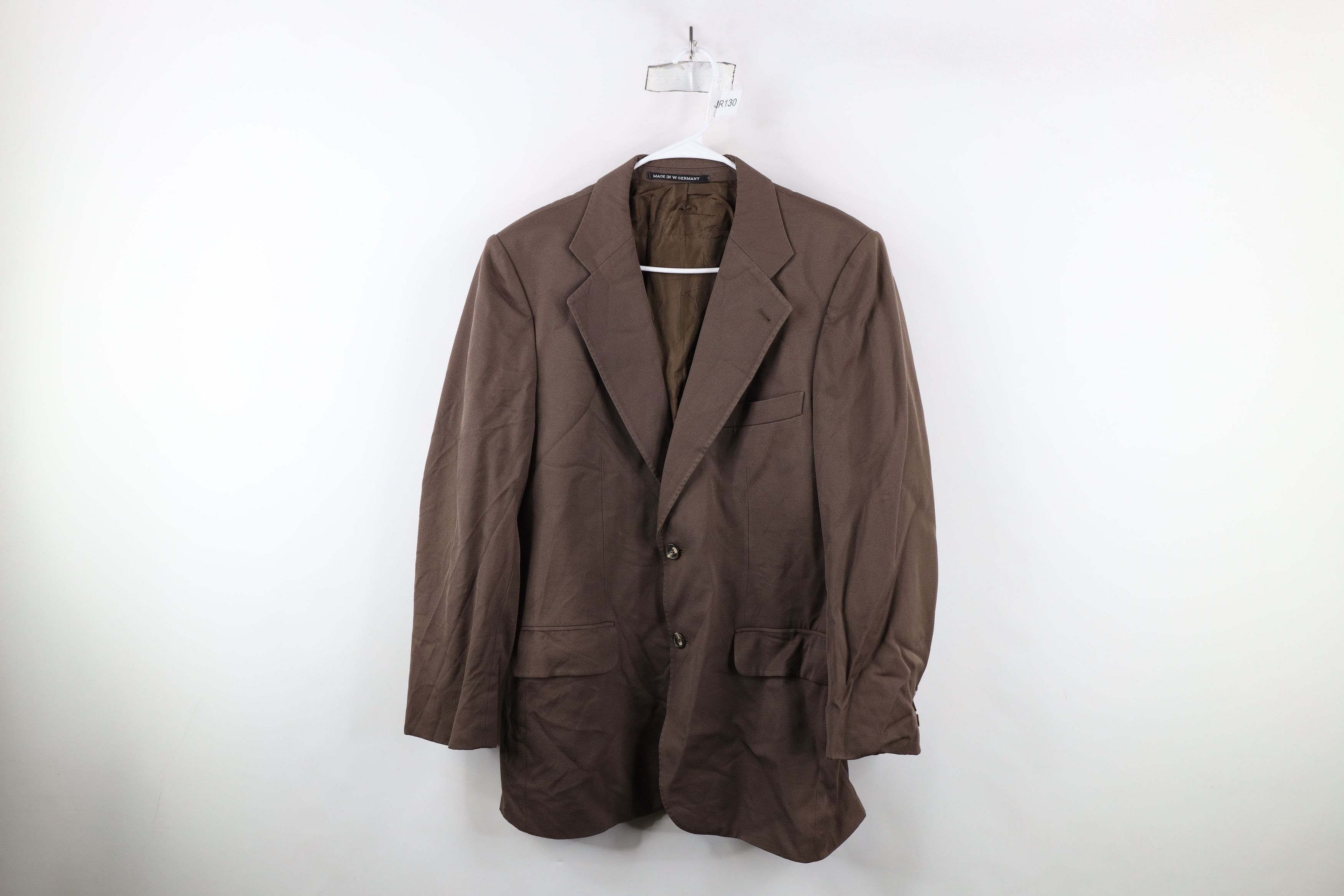 Vintage Vintage 70s Streetwear Suit Coat Jacket Brown W Germany Size US L / EU 52-54 / 3 - 1 Thumbnail