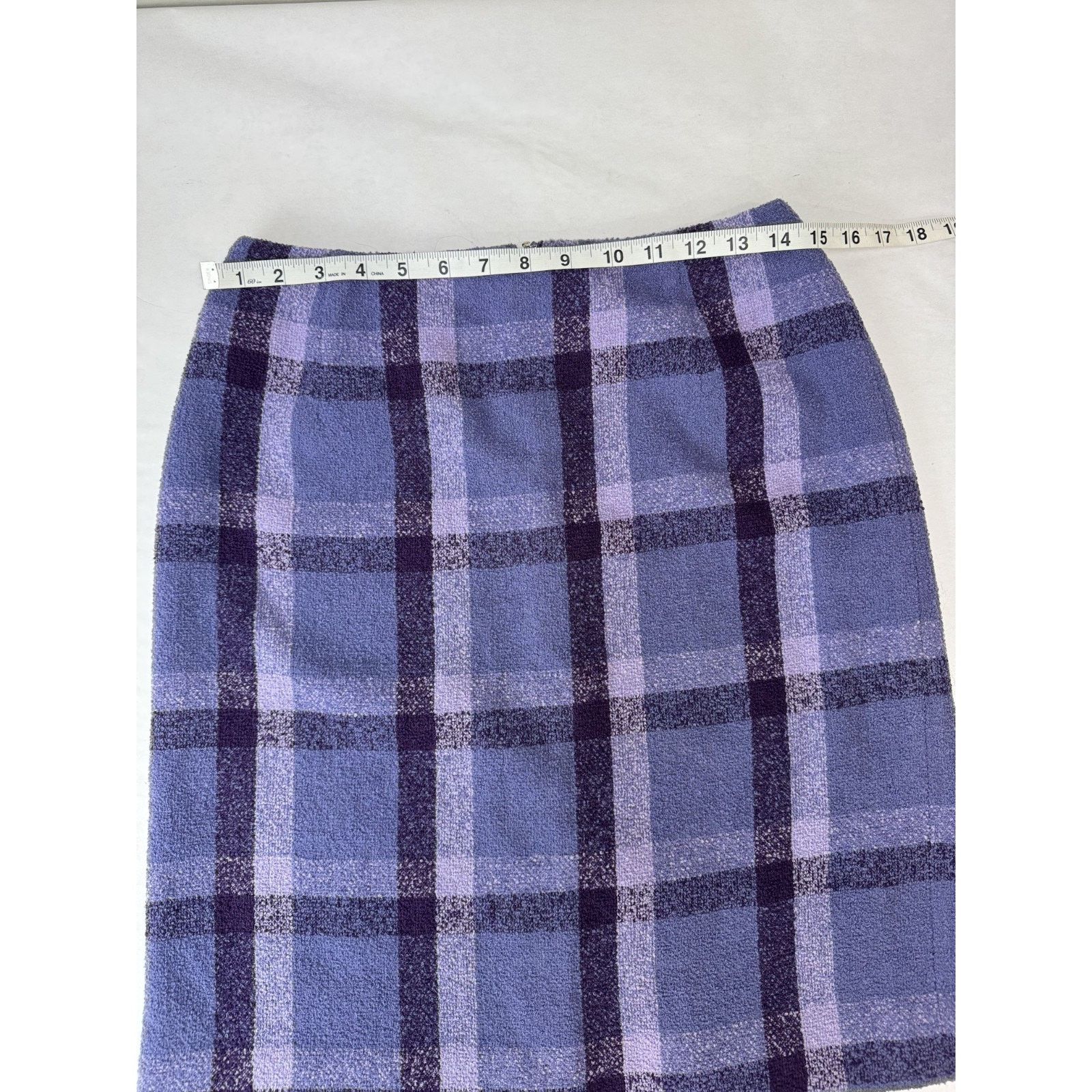 Pendleton Twee Vintage Plaid Pencil Skirt Wool Pendleton 6 Preppy Size 28" / US 6 / IT 42 - 2 Thumbnail