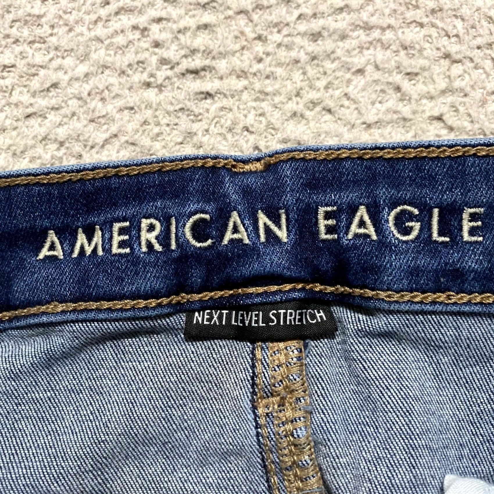 American Eagle Outfitters American Eagle Jeans Womens sz 12 High Rise Jegging Blue Denim Medium Wash Size 34" / US 12 / IT 48 - 3 Thumbnail