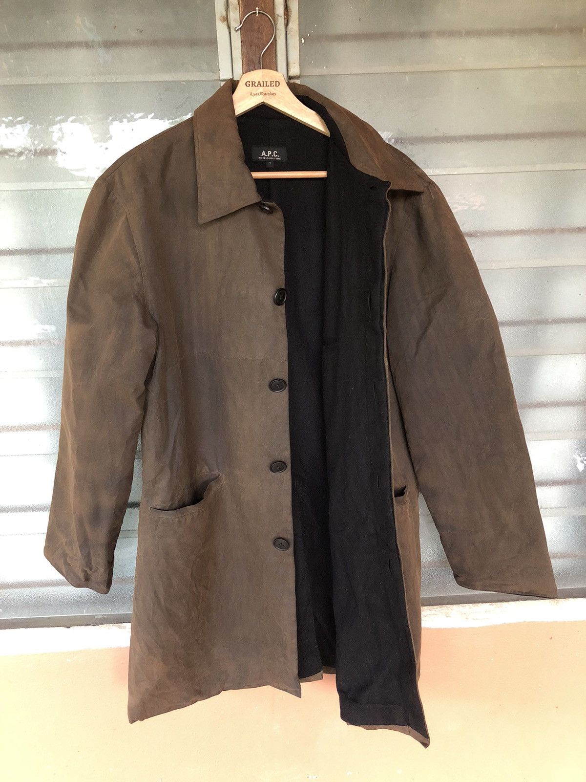 A.P.C. Vintage APC Men’s Waxed Jacket Size US M / EU 48-50 / 2 - 2 Thumbnail