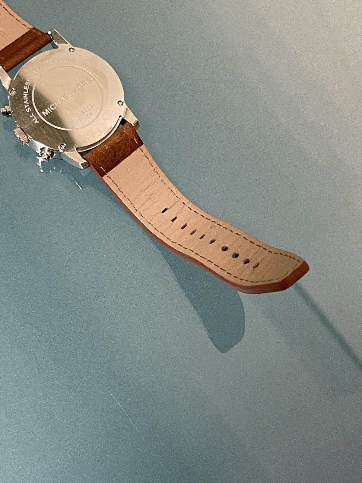 Michael Kors Michael Kors 43mm MK8309 Scout Chronograph Leather Watch Size ONE SIZE - 8 Thumbnail