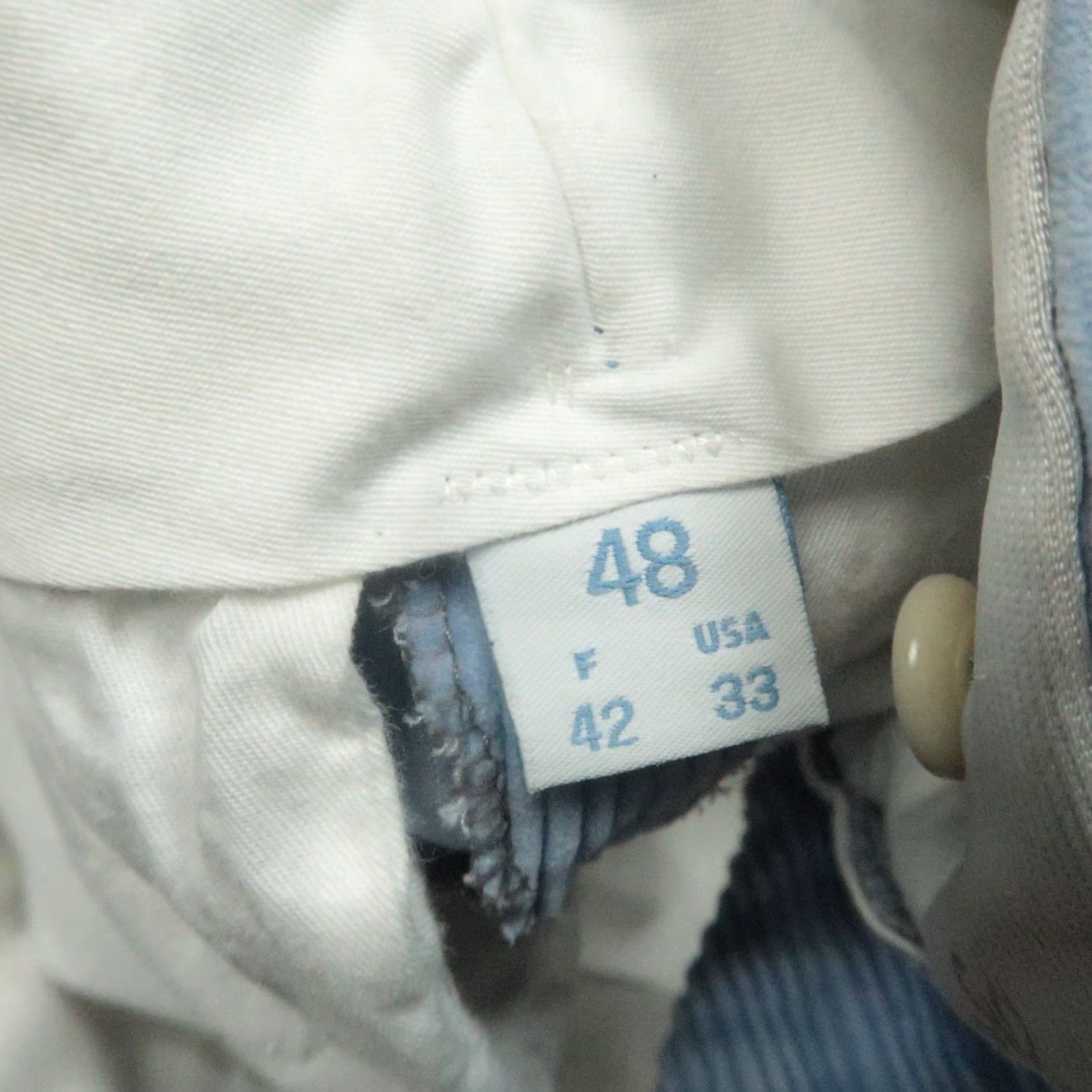 Vintage Frank Namani Pants Mens Regular 25x32 Blue Corduroy Chino Size US 26 / EU 42 - 7 Thumbnail