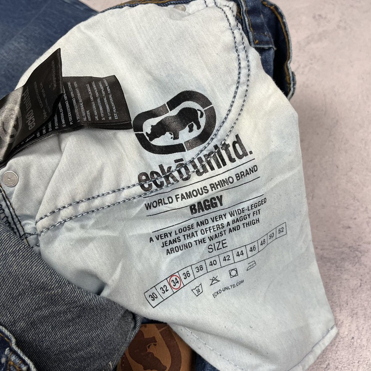 Ecko Unltd. Vintage ECKO UNLTD big logo baggy fit jeans 90’s Size US 34 / EU 50 - 9 Thumbnail