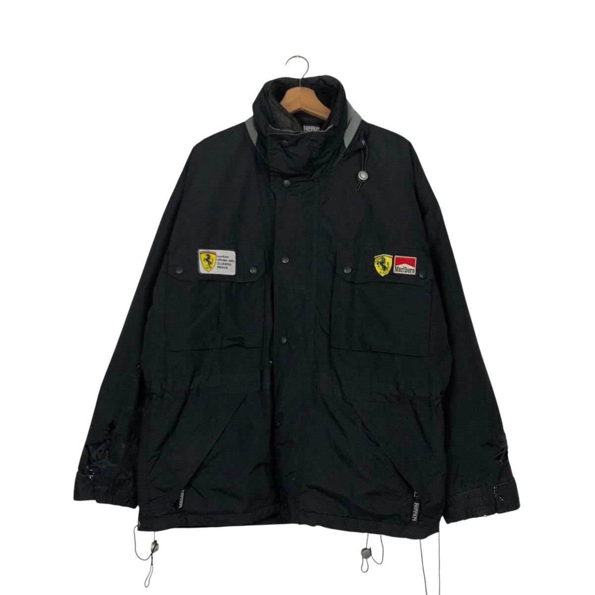 Japanese Brand 📌Vintage Zipper Jacket Racing Wear Ferrari Distressed Wear Size US S / EU 44-46 / 1 - 2 Thumbnail