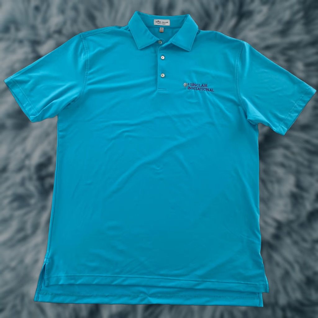 Peter Millar Peter Millar Summer Comfort Men Polo Shirt Large Blue The Sinclair Invitational Golf Sleeve Short Sleeve Collared Button Golf Brand Vintage No Size US L / EU 52-54 / 3 - 1 Thumbnail