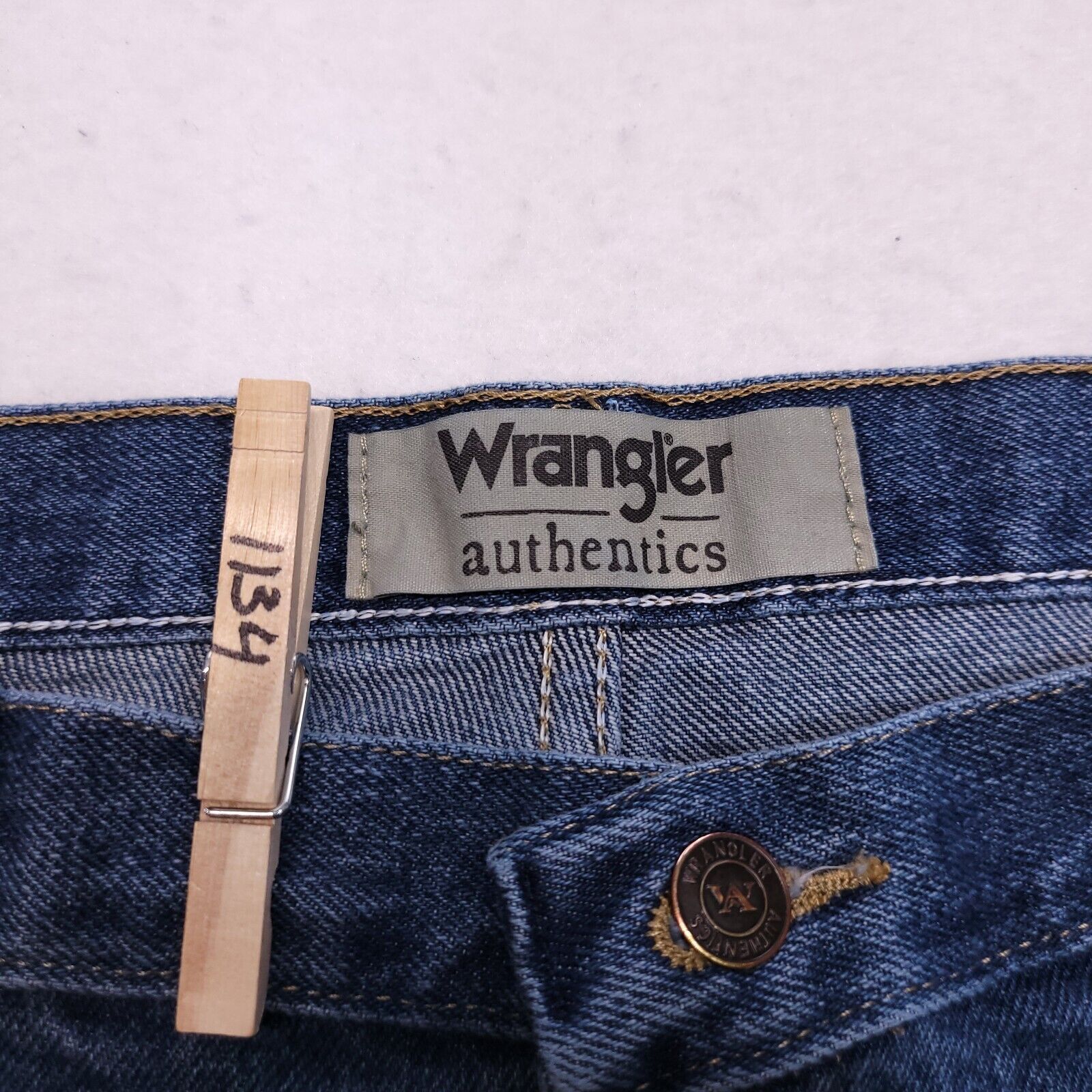 Wrangler Wrangler Authentics Denim Medium Wash Jeans Mens Size 36x30 Size US 36 / EU 52 - 4 Thumbnail