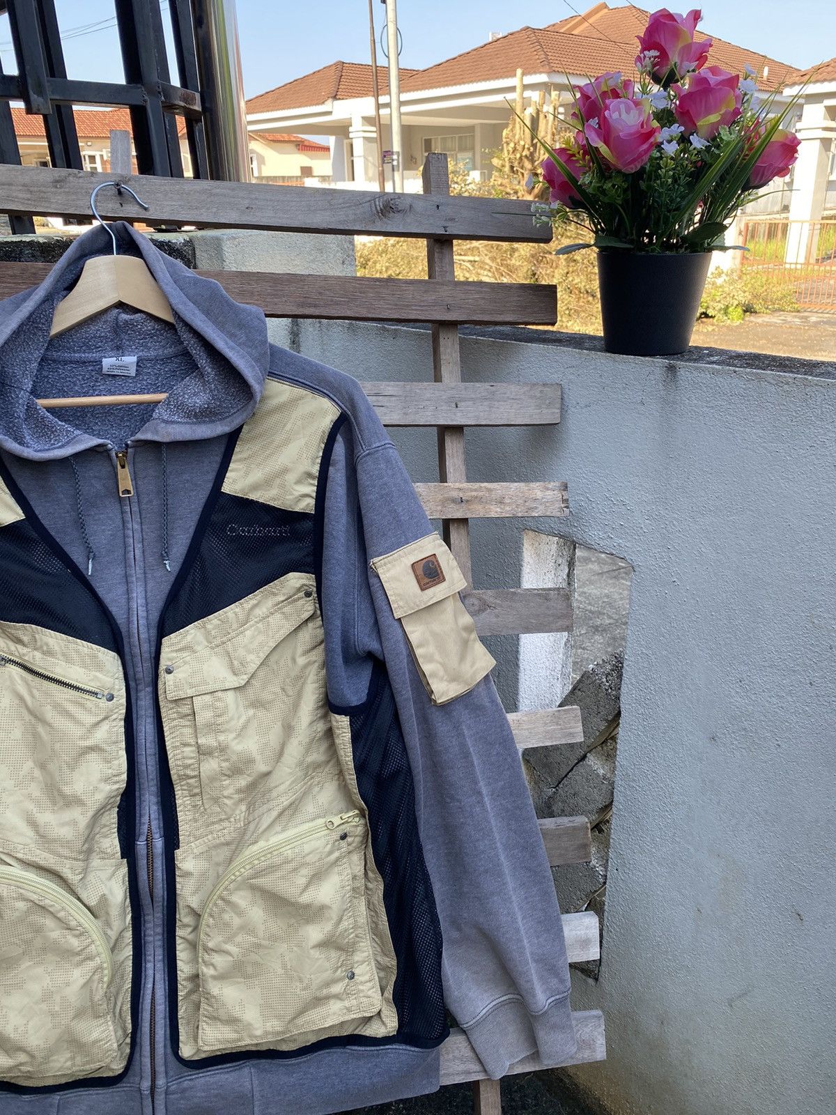 Carhartt Vintage Distressed Carhartt Reworked Utility Hoodie Jacket Size US XXL / EU 58 / 5 - 4 Thumbnail