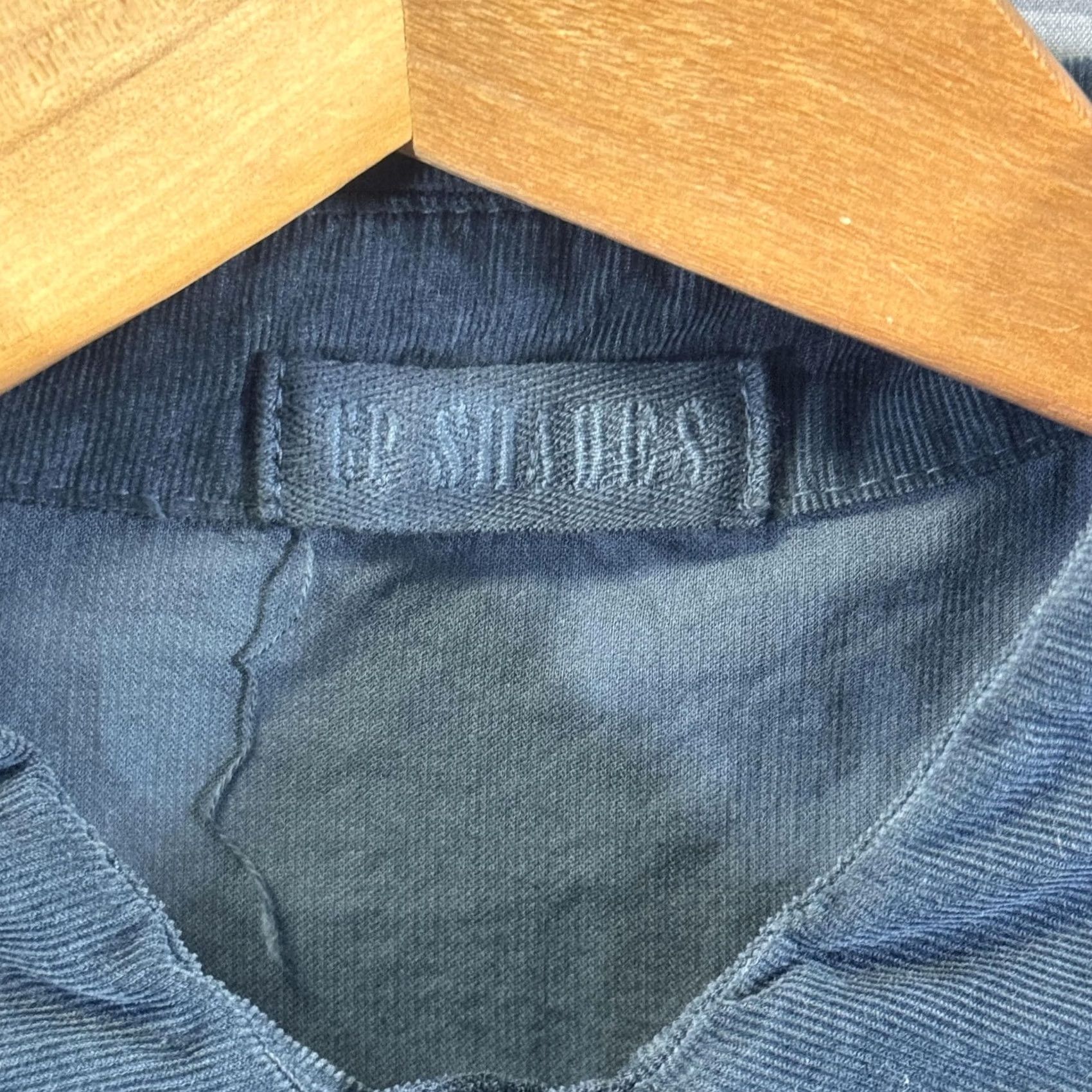 Vintage VINTAGE CP Shades Shirt Womens XS Blue Corduroy Button-Down Long Sleeve Made in USA Size XS / US 0-2 / IT 36-38 - 4 Thumbnail