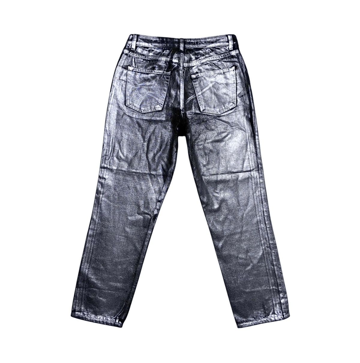 Cheap Monday Margiela Style Silver Painted Archival Jeans Denim Artisanal Size 28" / US 6 / IT 42 - 1 Thumbnail