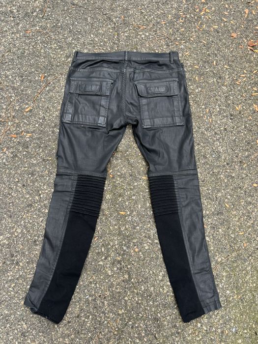 Rick Owens Black Waxed Memphis Jeans | Grailed