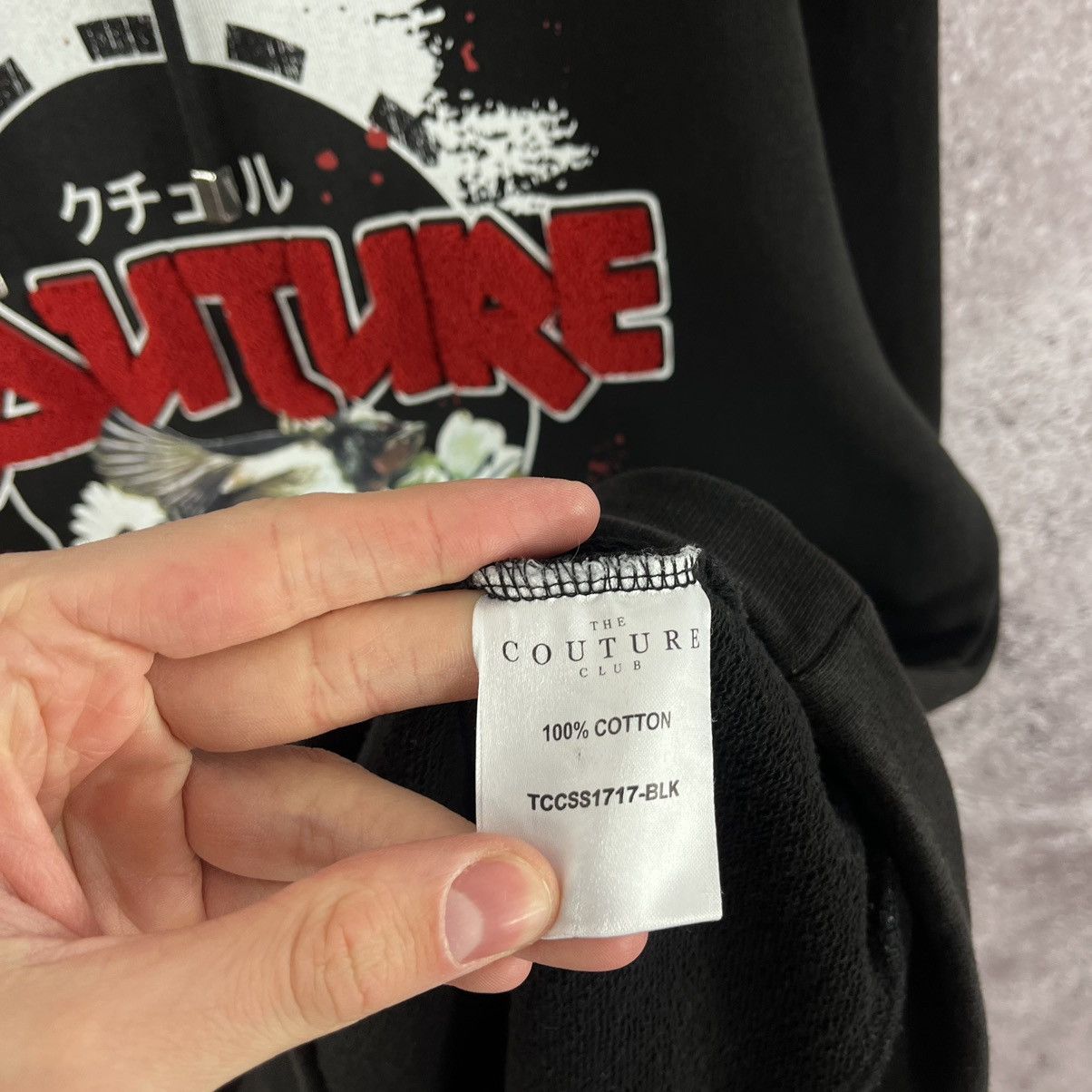 Japanese Brand The Couture Club Hoodie Japanese Teddy Logo Black Size S Size US S / EU 44-46 / 1 - 9 Thumbnail