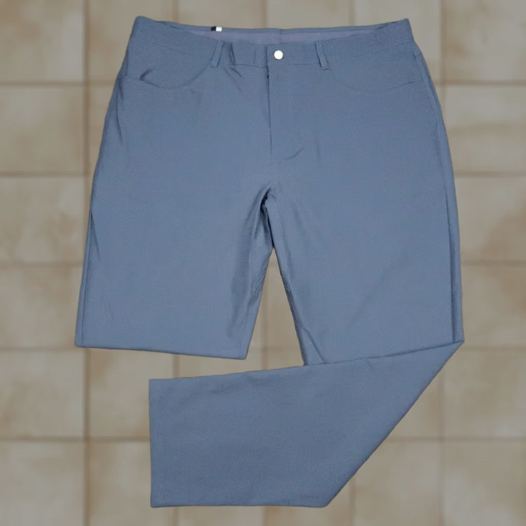 Delta Rhoback Pants Mens 40x32 Blue Delta Performance Stretch Golf Trouser Chino Size US 40 / EU 56 - 1 Thumbnail
