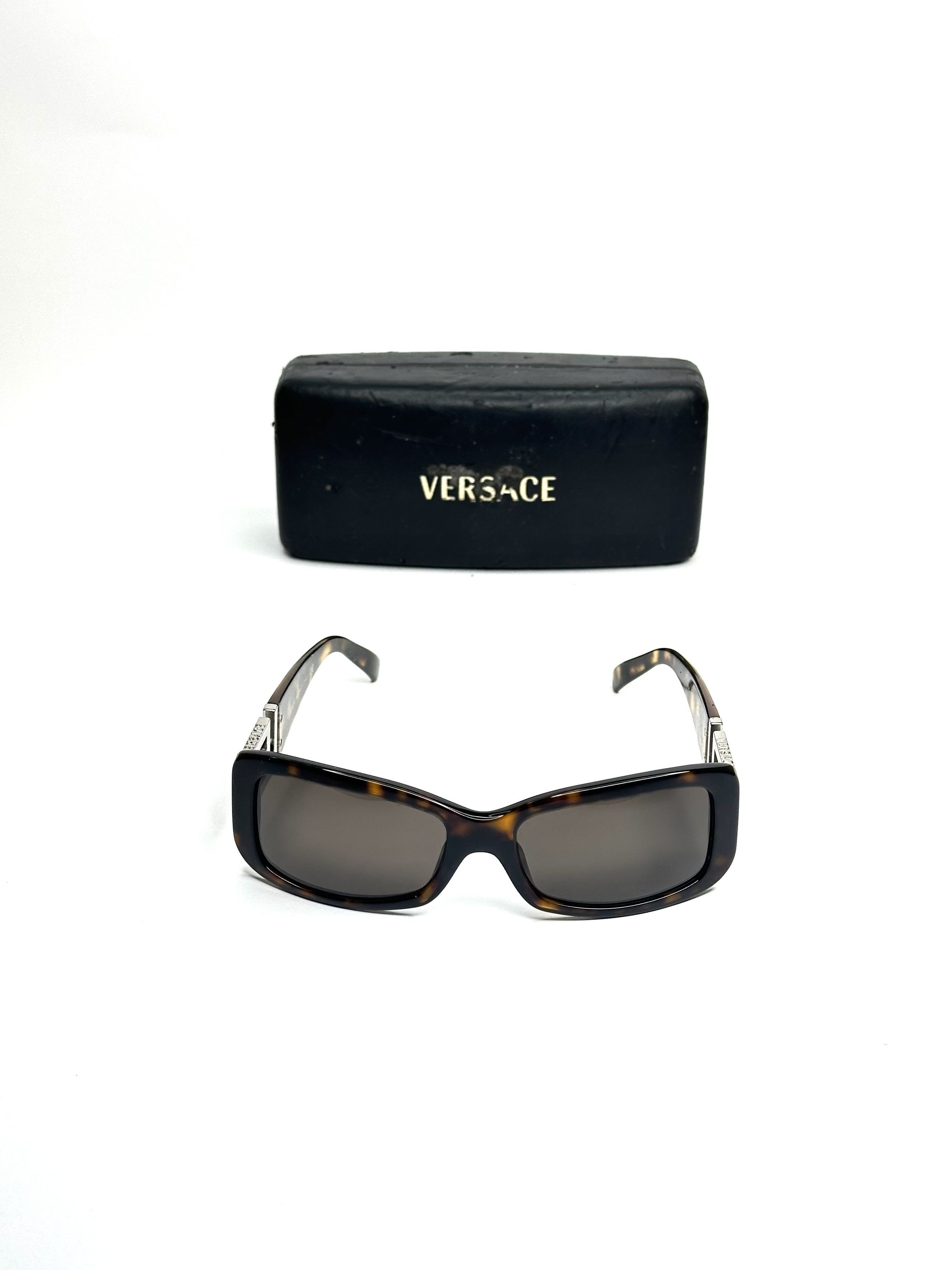 Versace Versace Swarovski Barocco Squared Sunglasses Size ONE SIZE - 8 Thumbnail