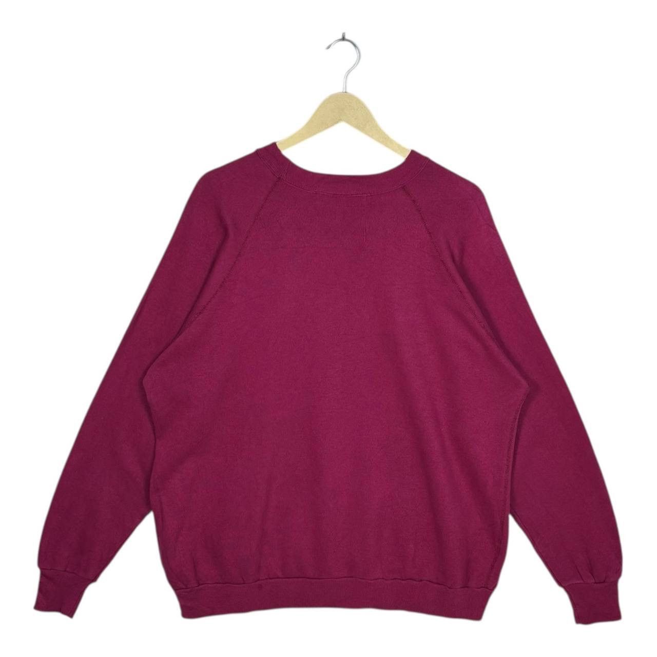 Yves Saint Laurent Vtg YSL Pour Homme Magenta Multi-Color Embroidery Sweatshirt Size US XL / EU 56 / 4 - 2 Thumbnail